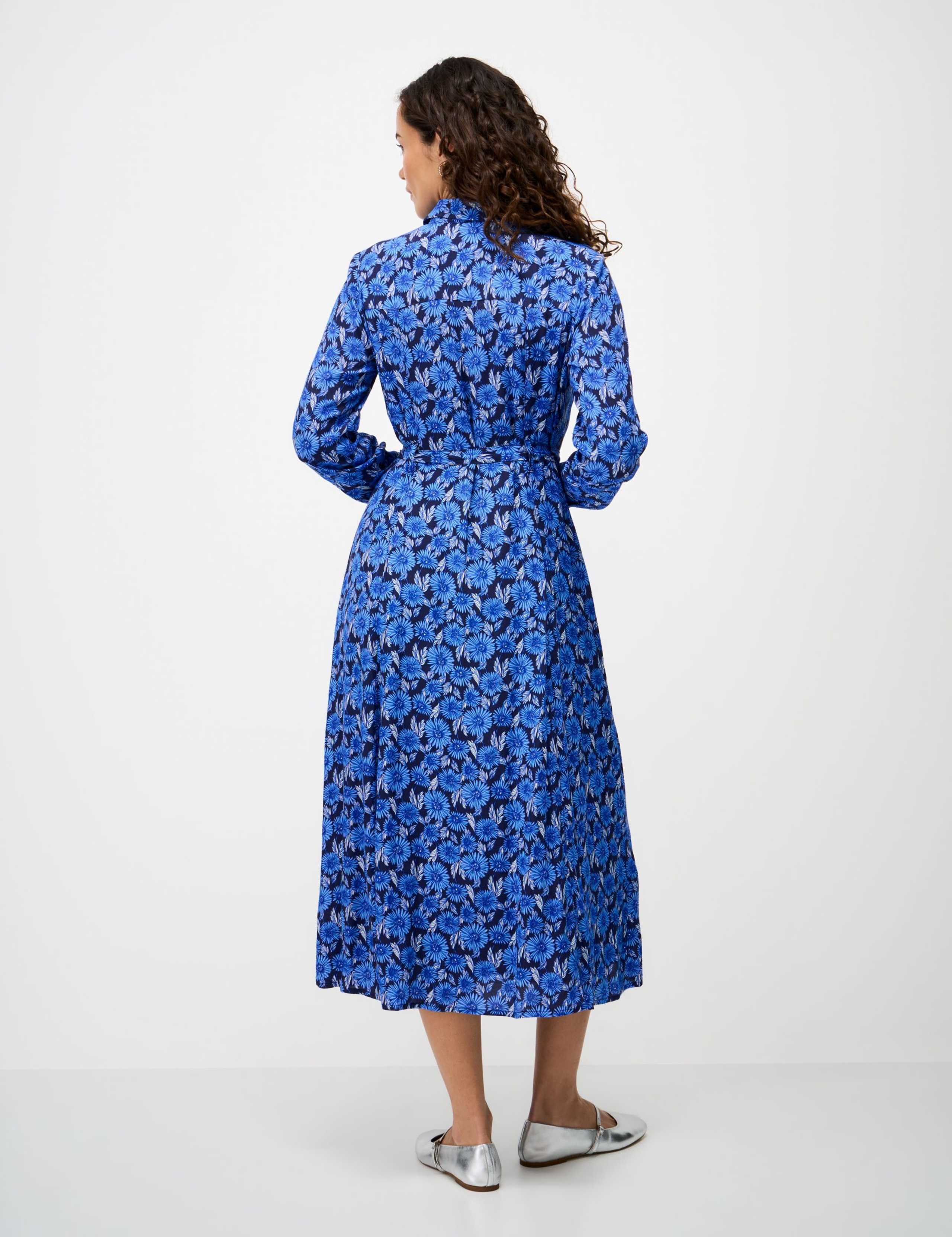 Floral Button Through Midi Shirt Dress 3 of 5