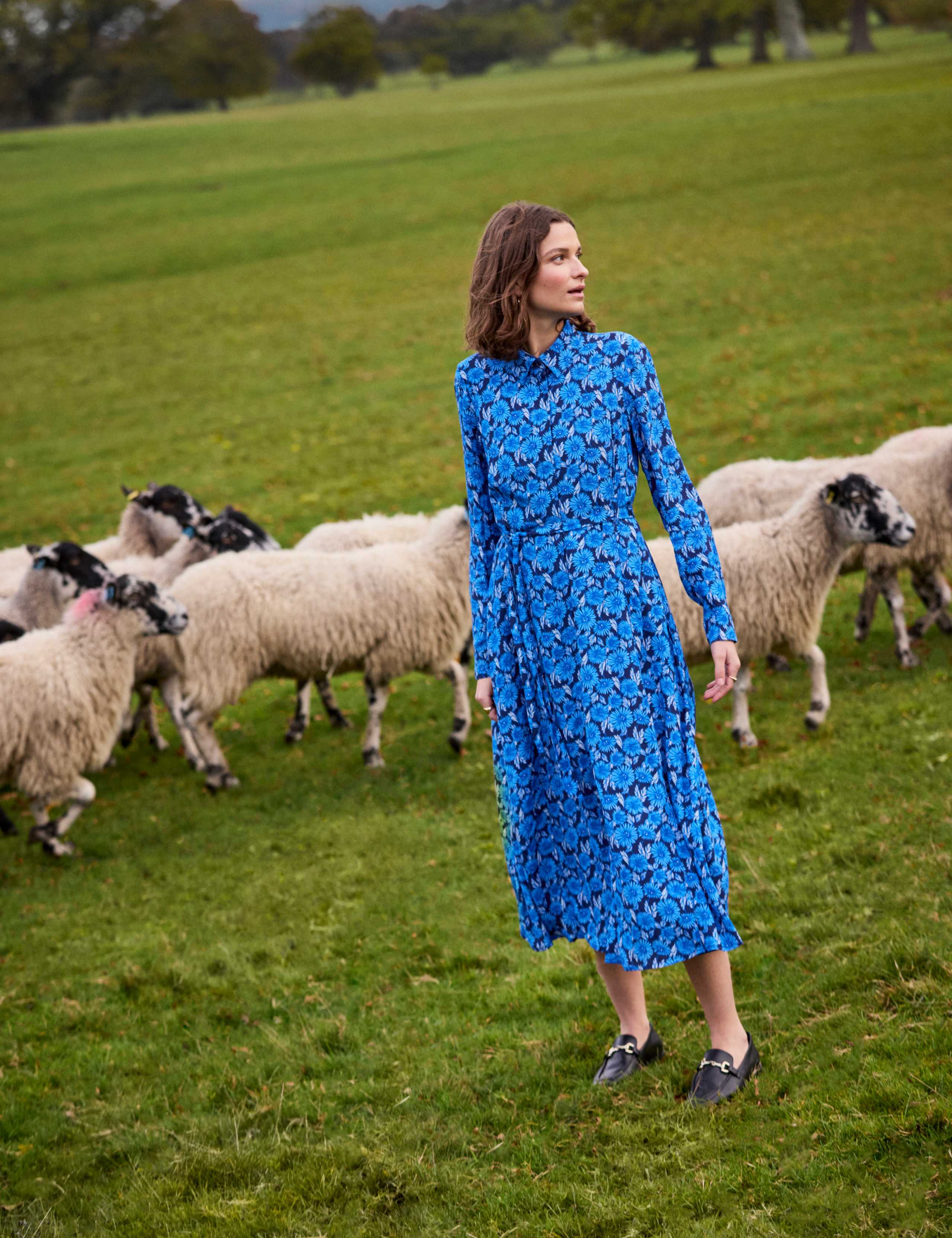 Floral Button Through Midi Shirt Dress 6 of 6