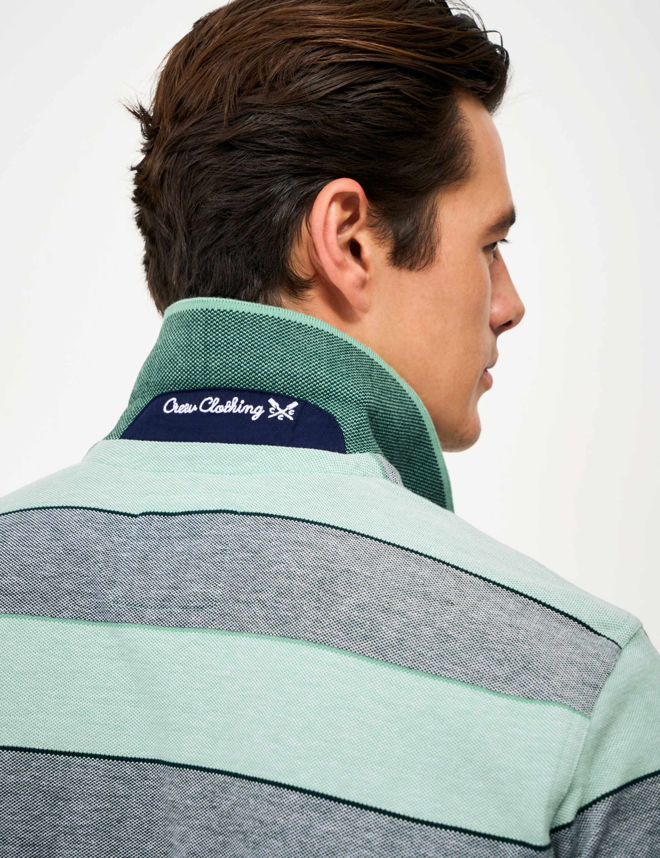 Pure Cotton Striped Polo Shirt 5 of 5