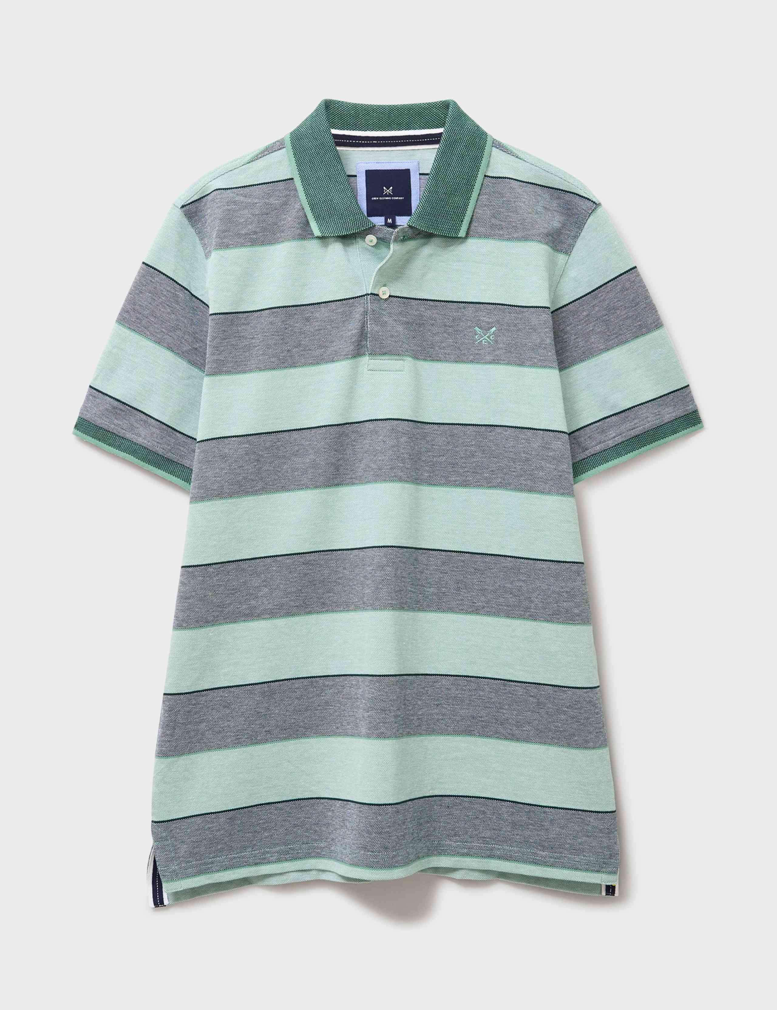 Pure Cotton Striped Polo Shirt 2 of 5