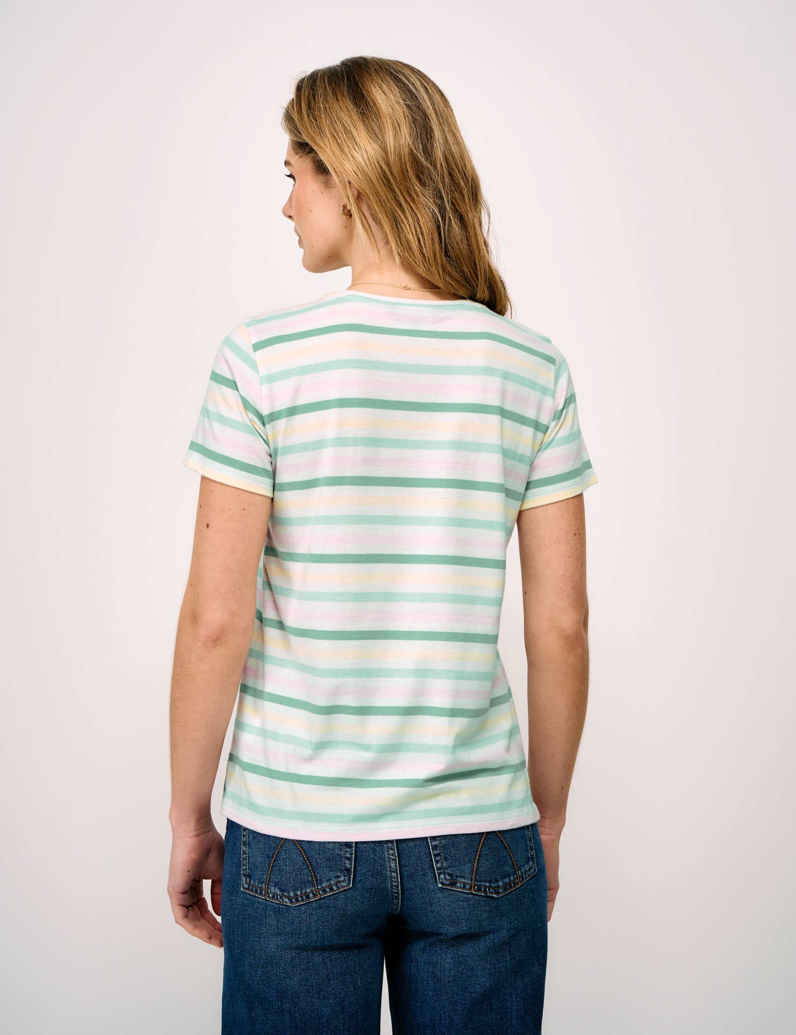 Pure Cotton Striped T-Shirt 3 of 5