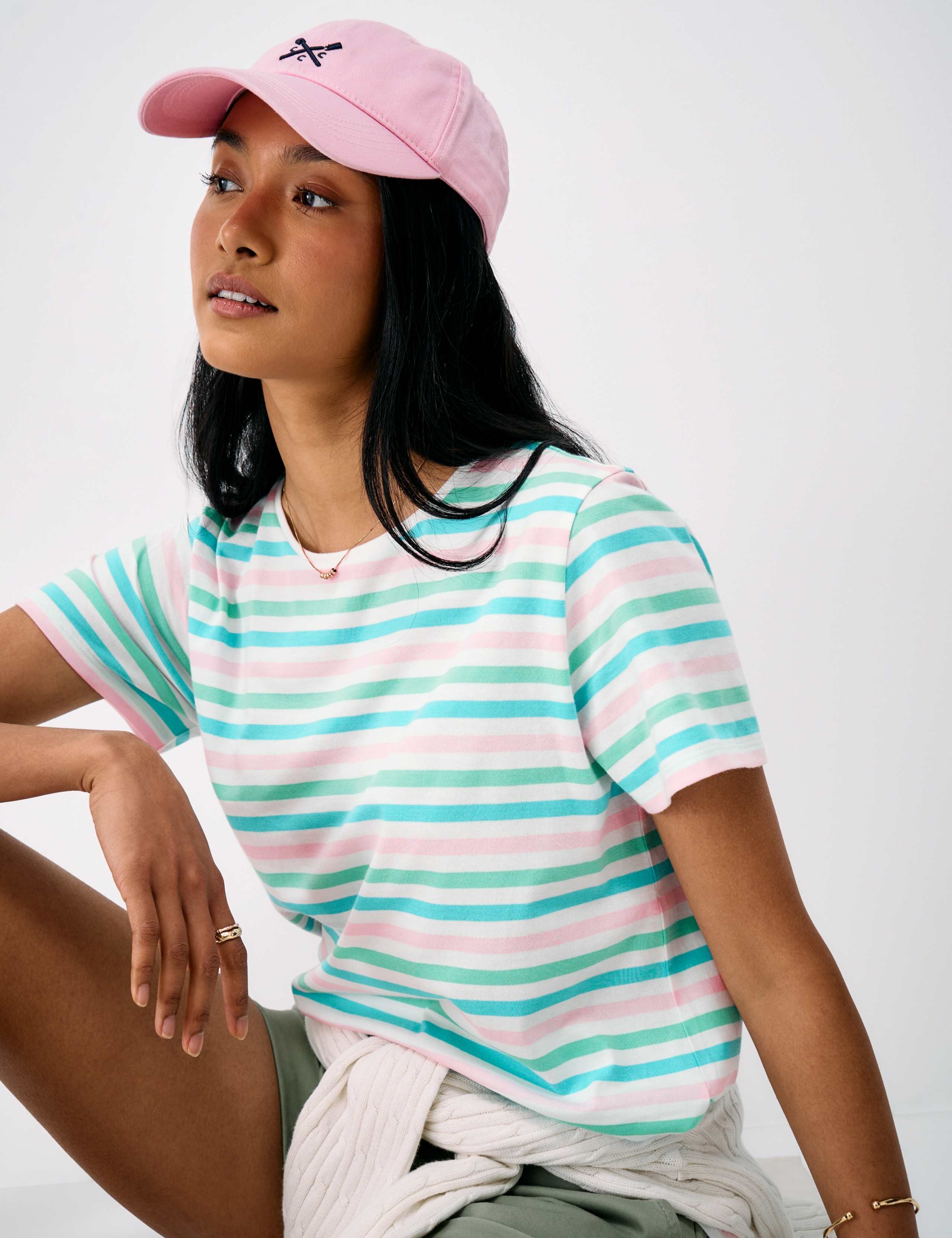Pure Cotton Striped T-Shirt 1 of 5
