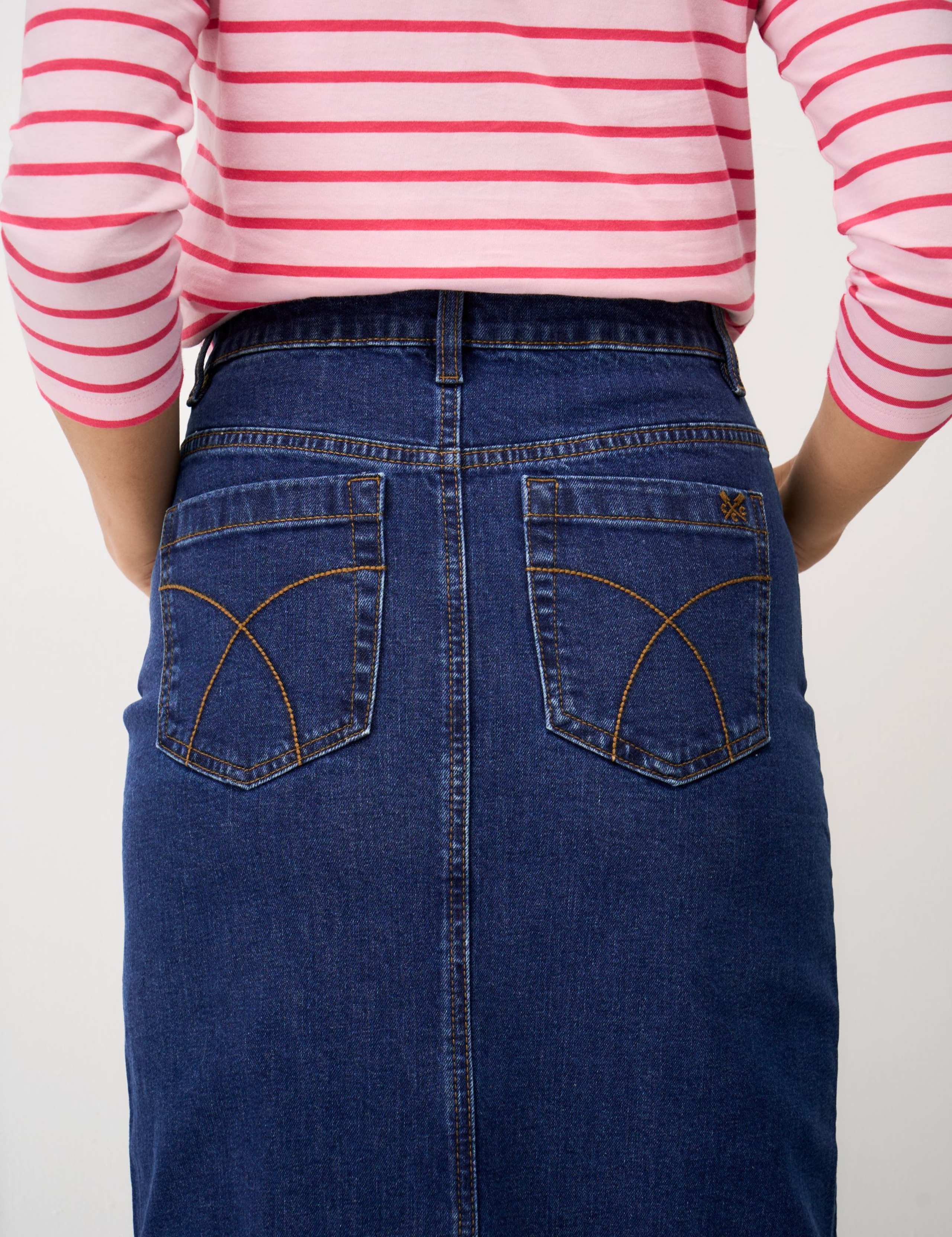 Denim Midi Skirt 5 of 5