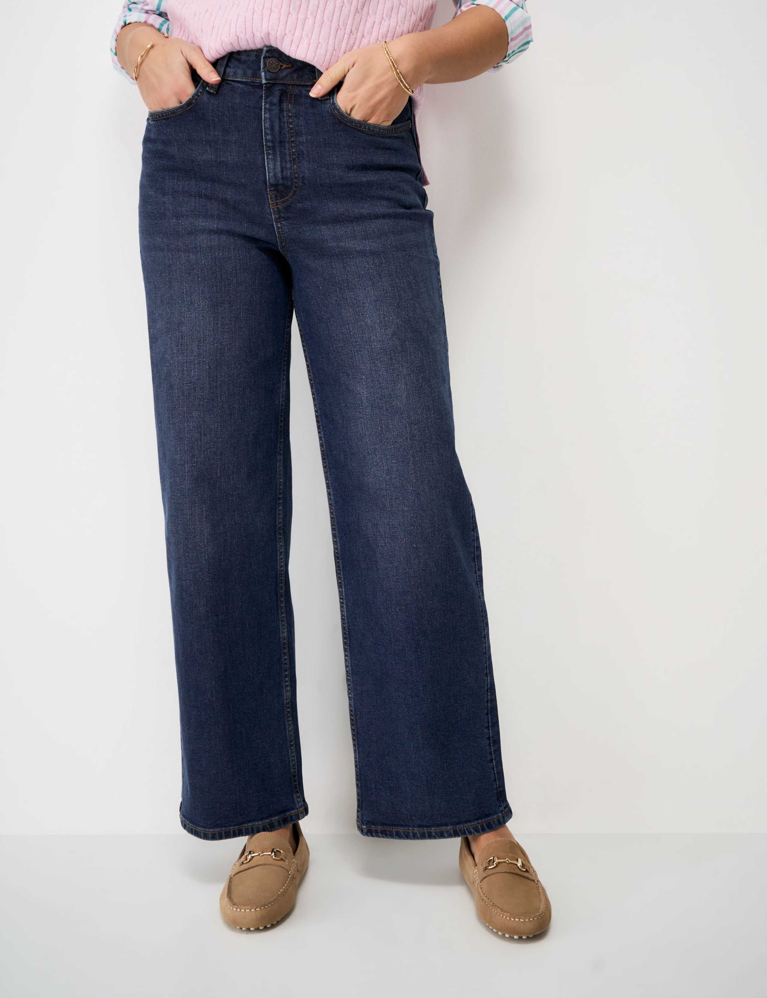 Mid Rise Wide Leg Jeans 3 of 5