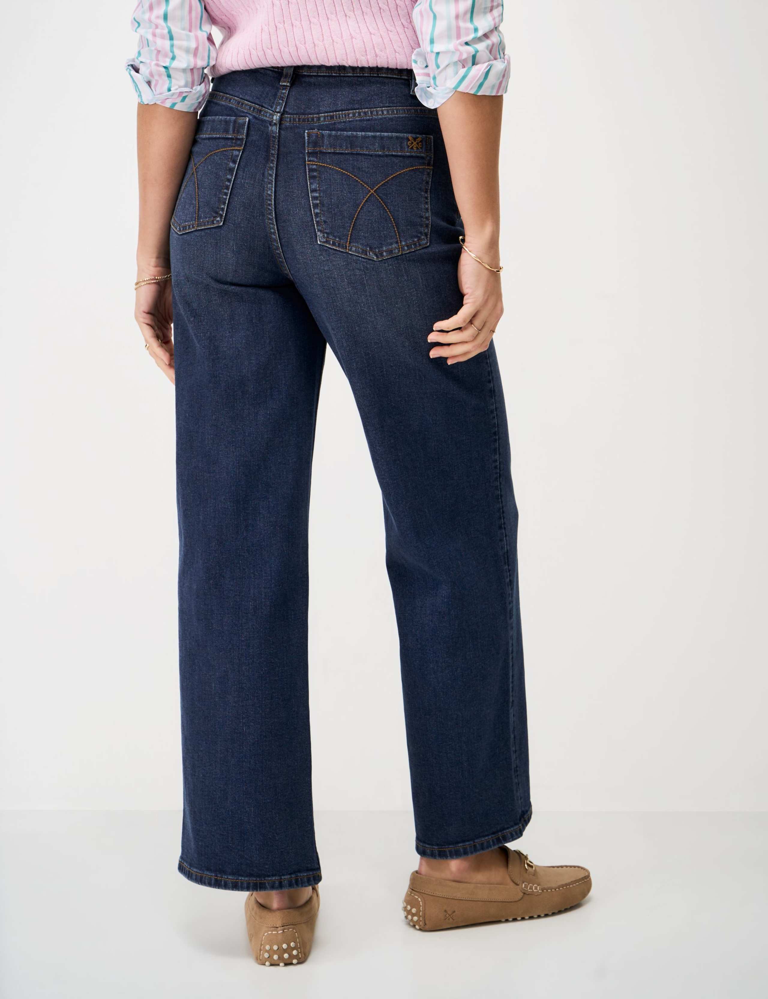 Mid Rise Wide Leg Jeans 4 of 5