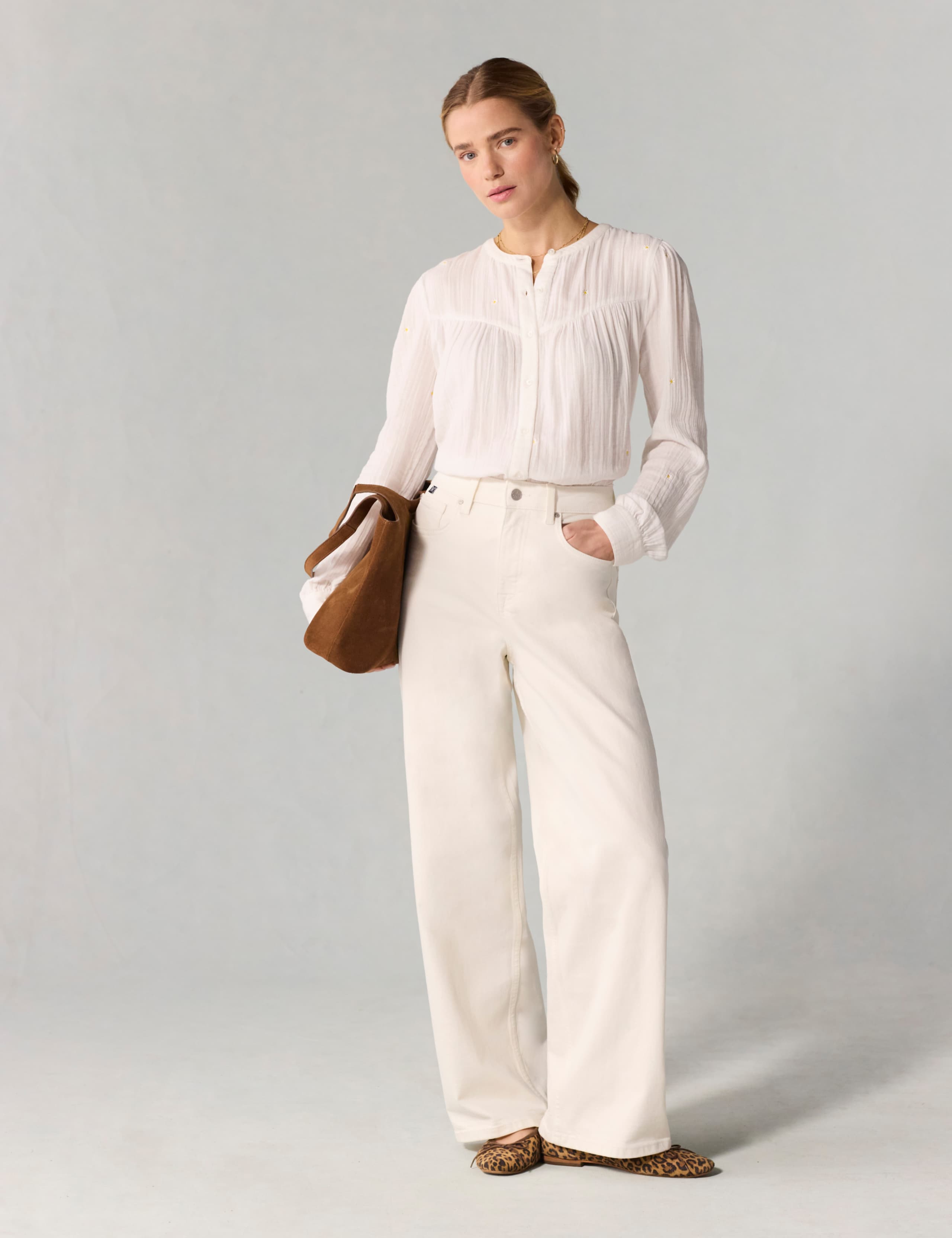 Mid Rise Wide Leg Jeans 6 of 6