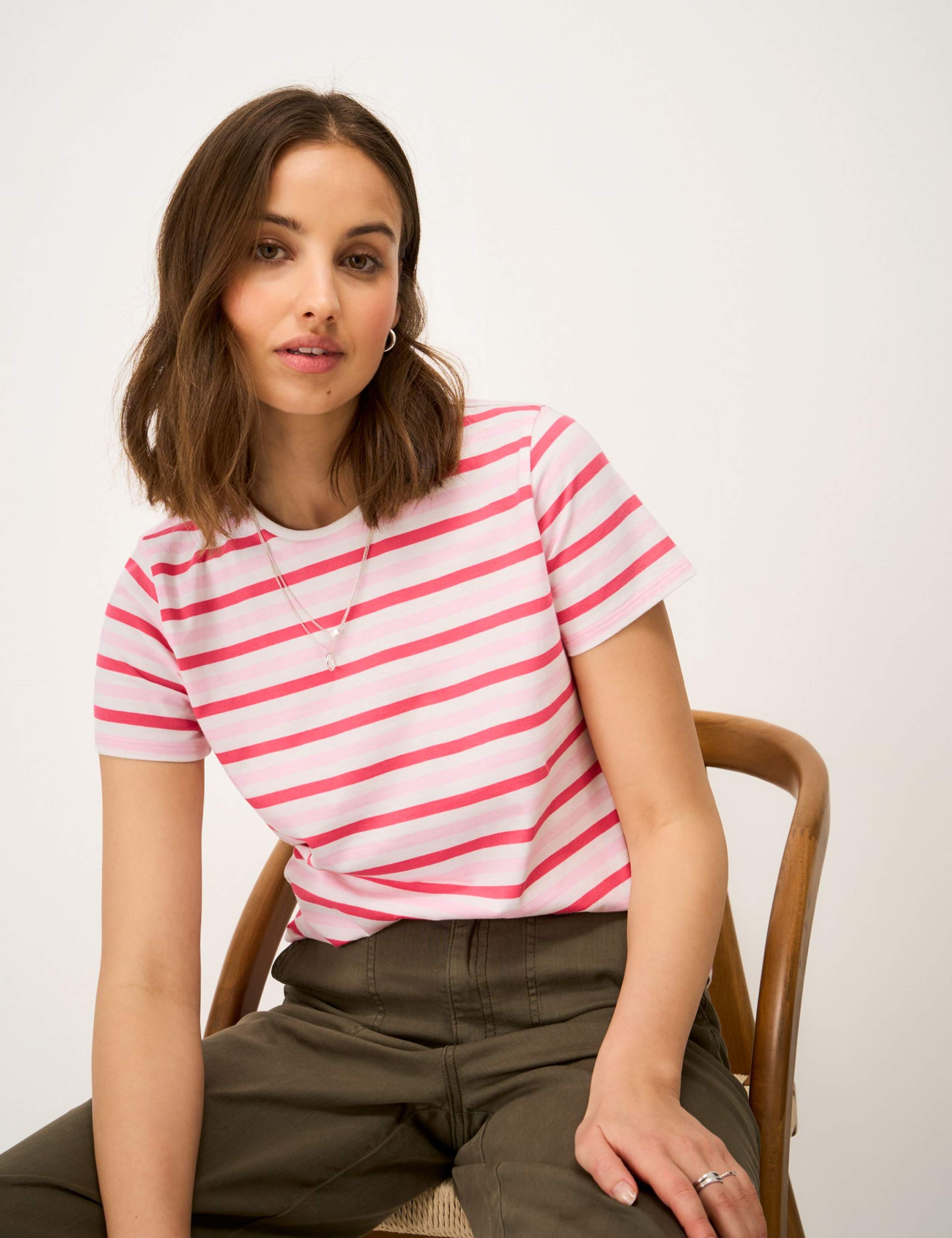 Pure Cotton Striped T-Shirt 3 of 5