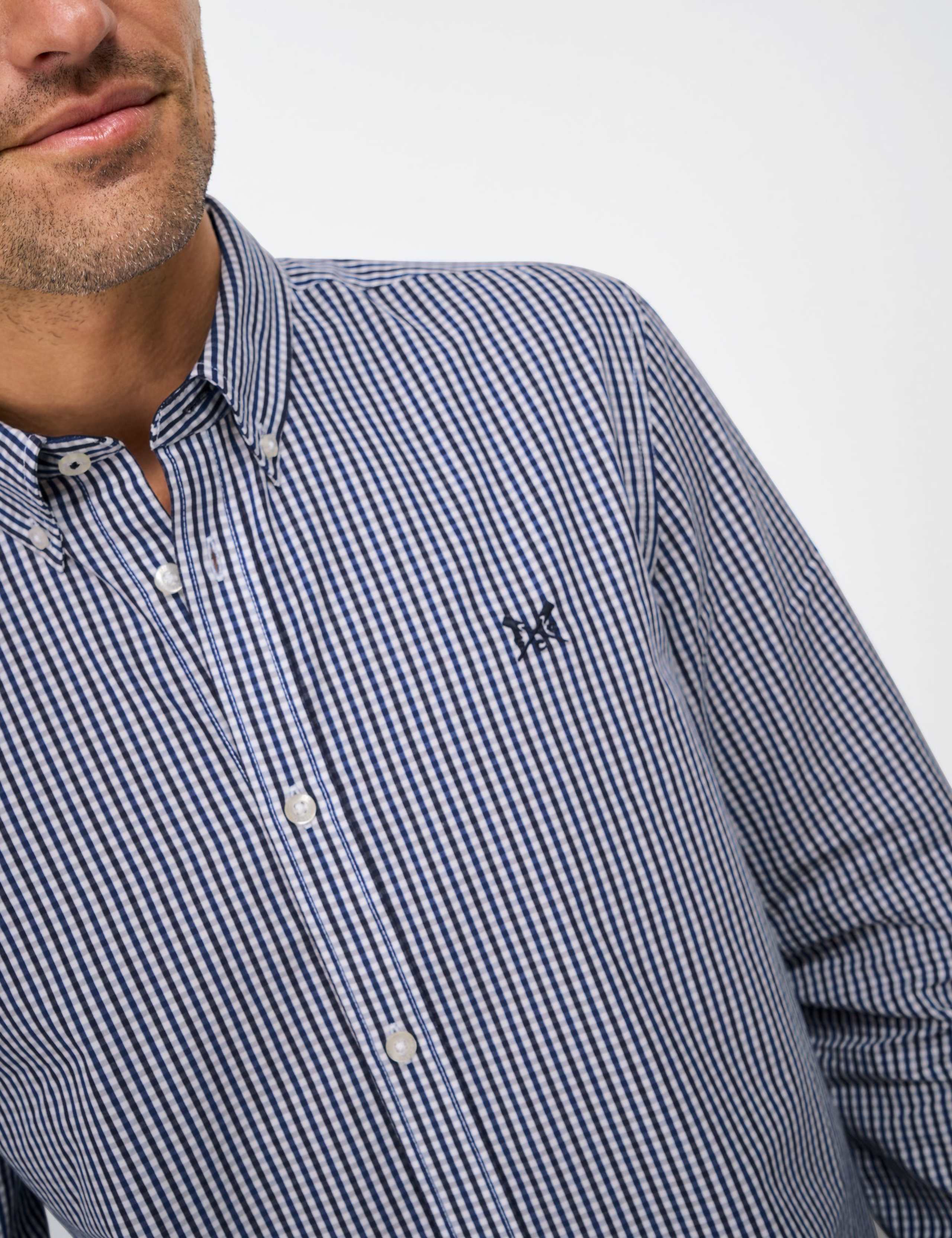 Regular Fit Pure Cotton Gingham Oxford Shirt 4 of 5