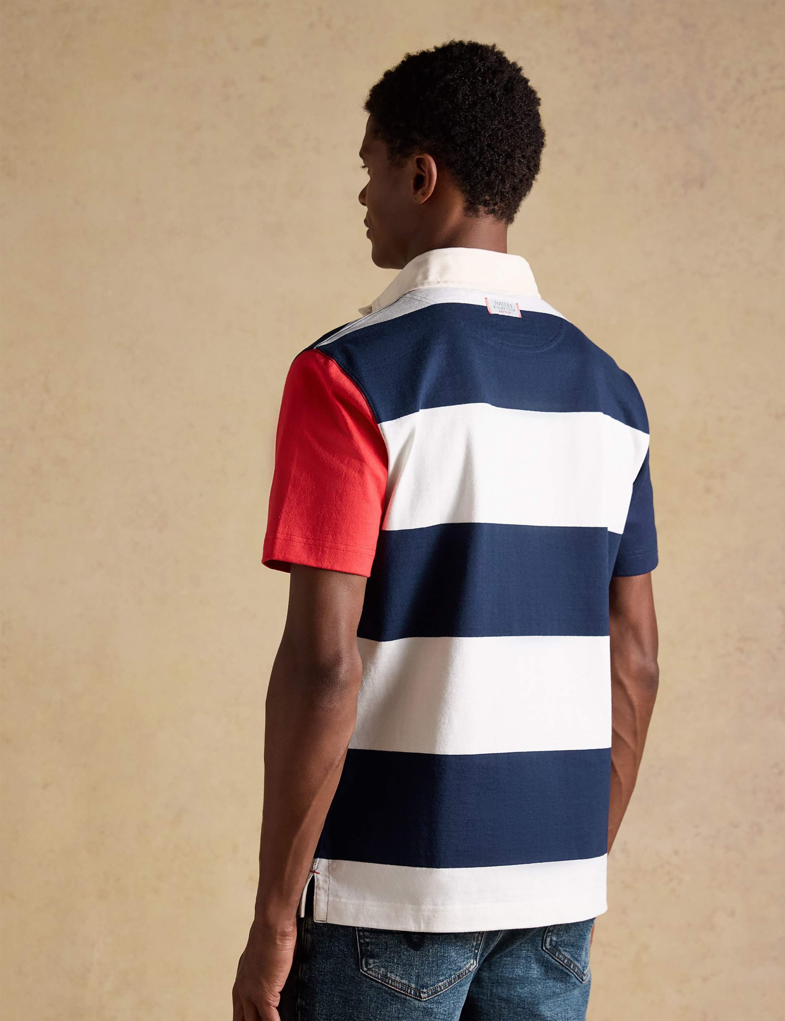 Pure Cotton Colour Block Short Sleeve Rugby Shirt 5 of 10