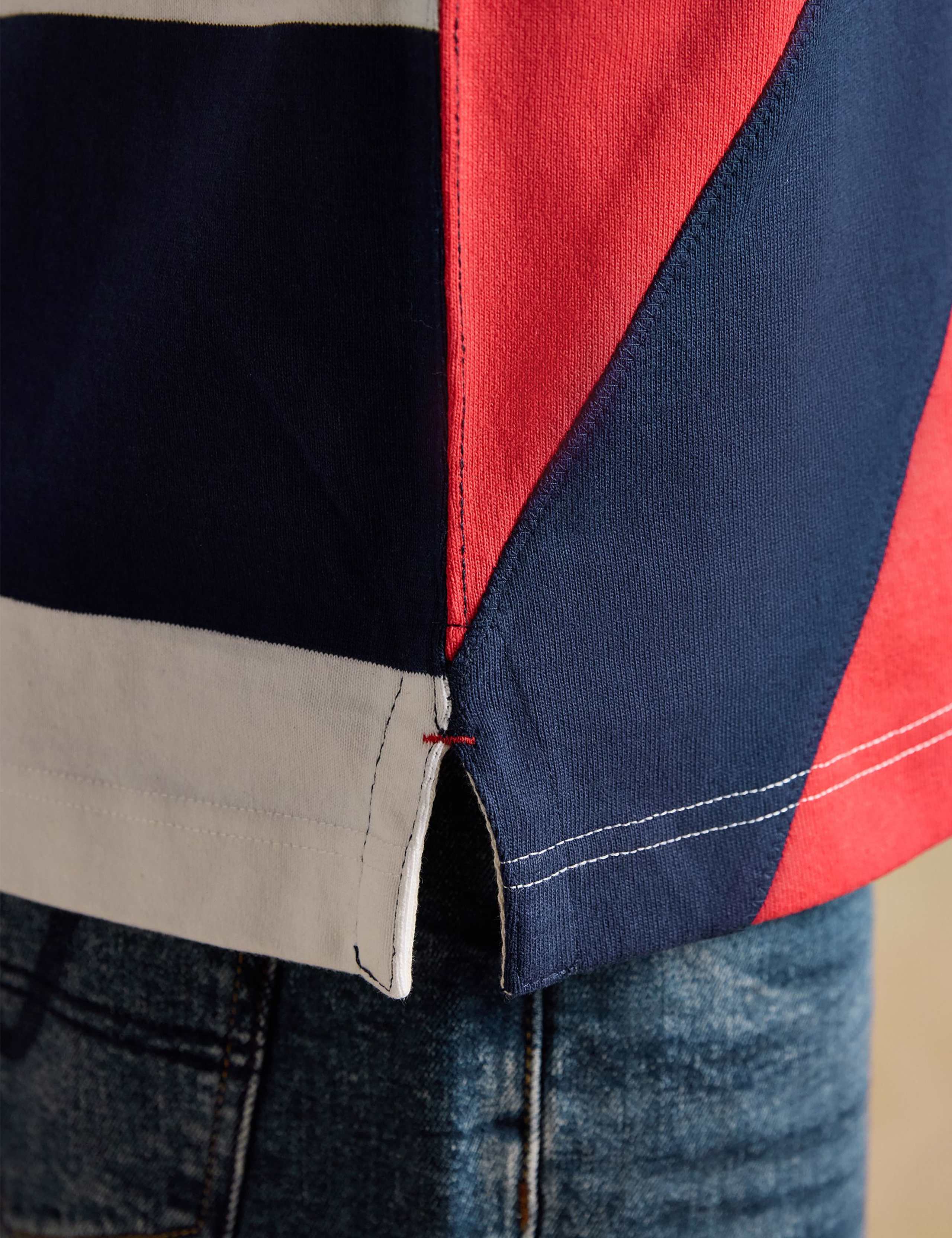 Pure Cotton Colour Block Short Sleeve Rugby Shirt 9 of 10