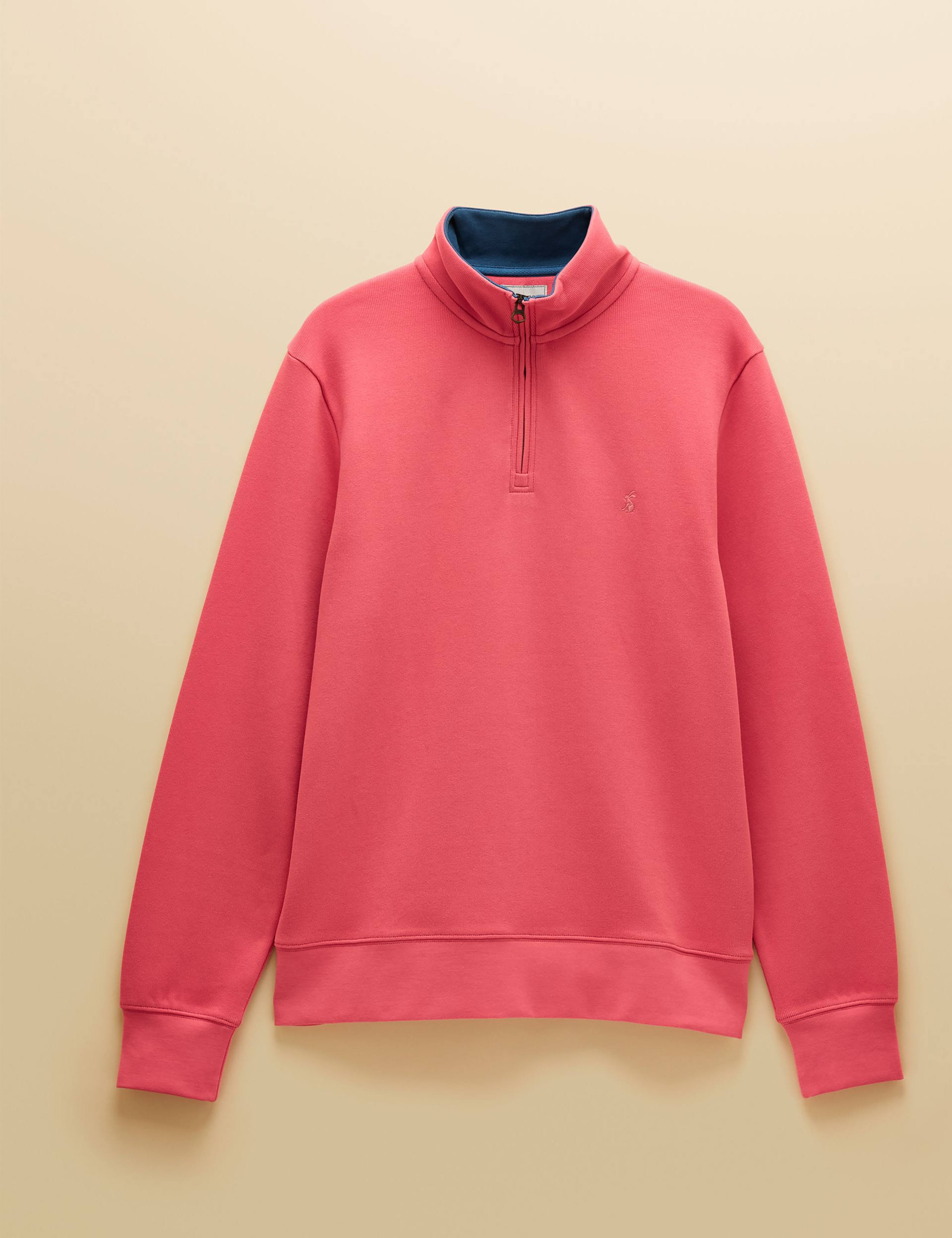 Pure Cotton Quarter Zip Sweatshirt 5 of 8