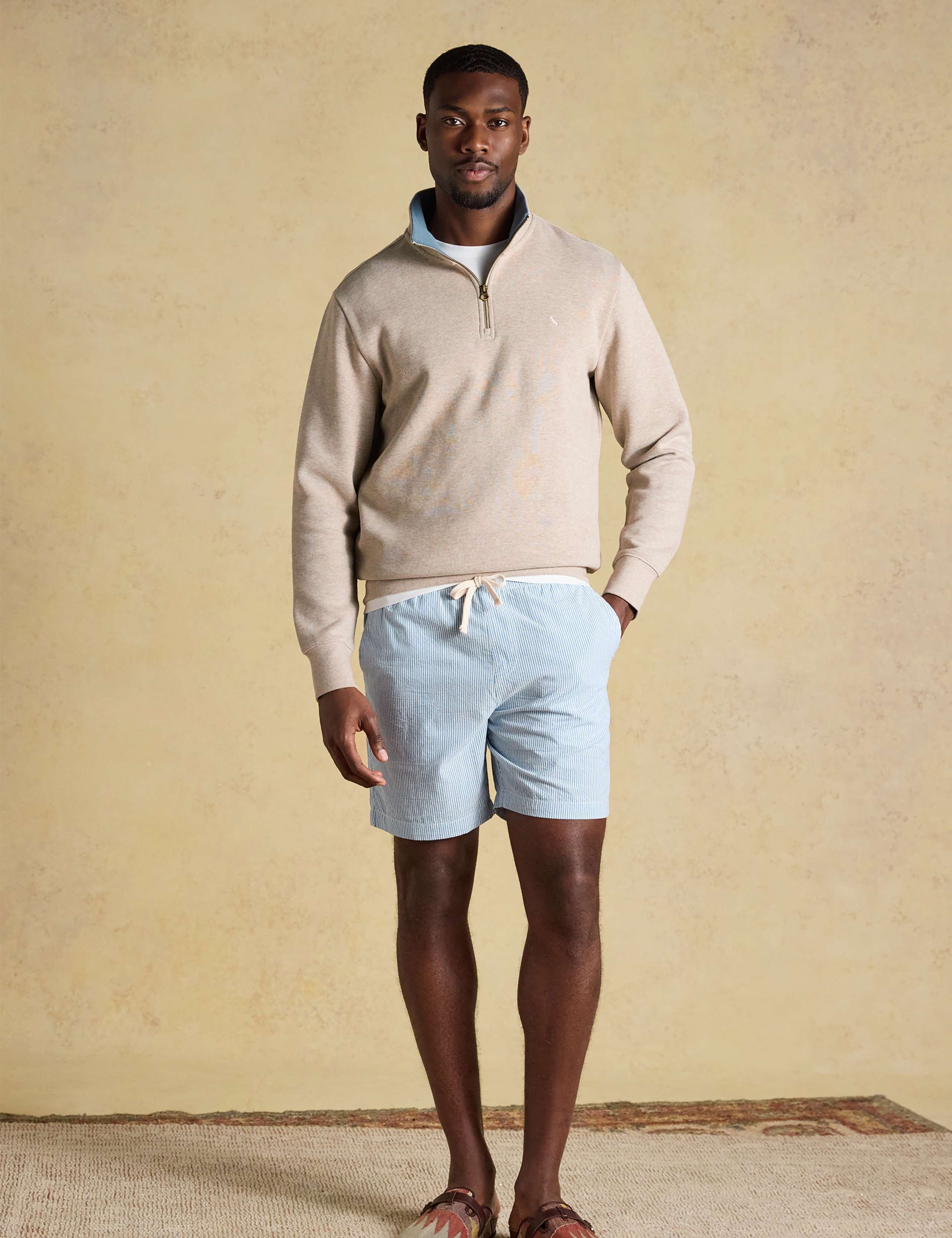 Pure Cotton Quarter Zip Sweatshirt 6 of 8