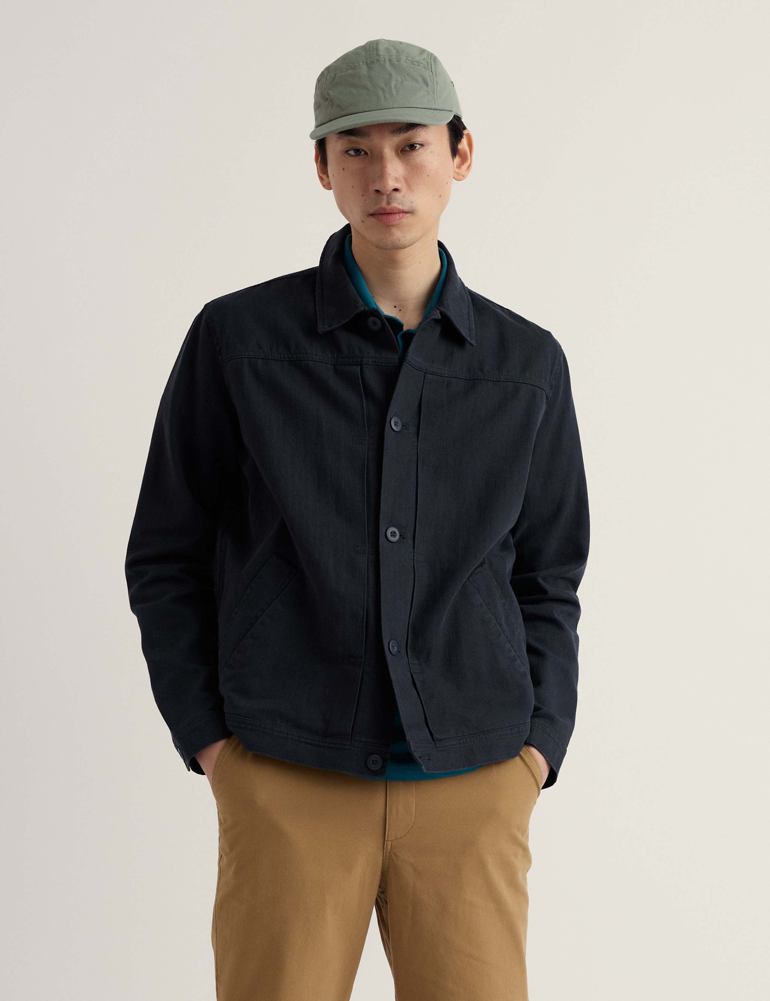 Cotton Linen Blend Utility Jacket 1 of 5