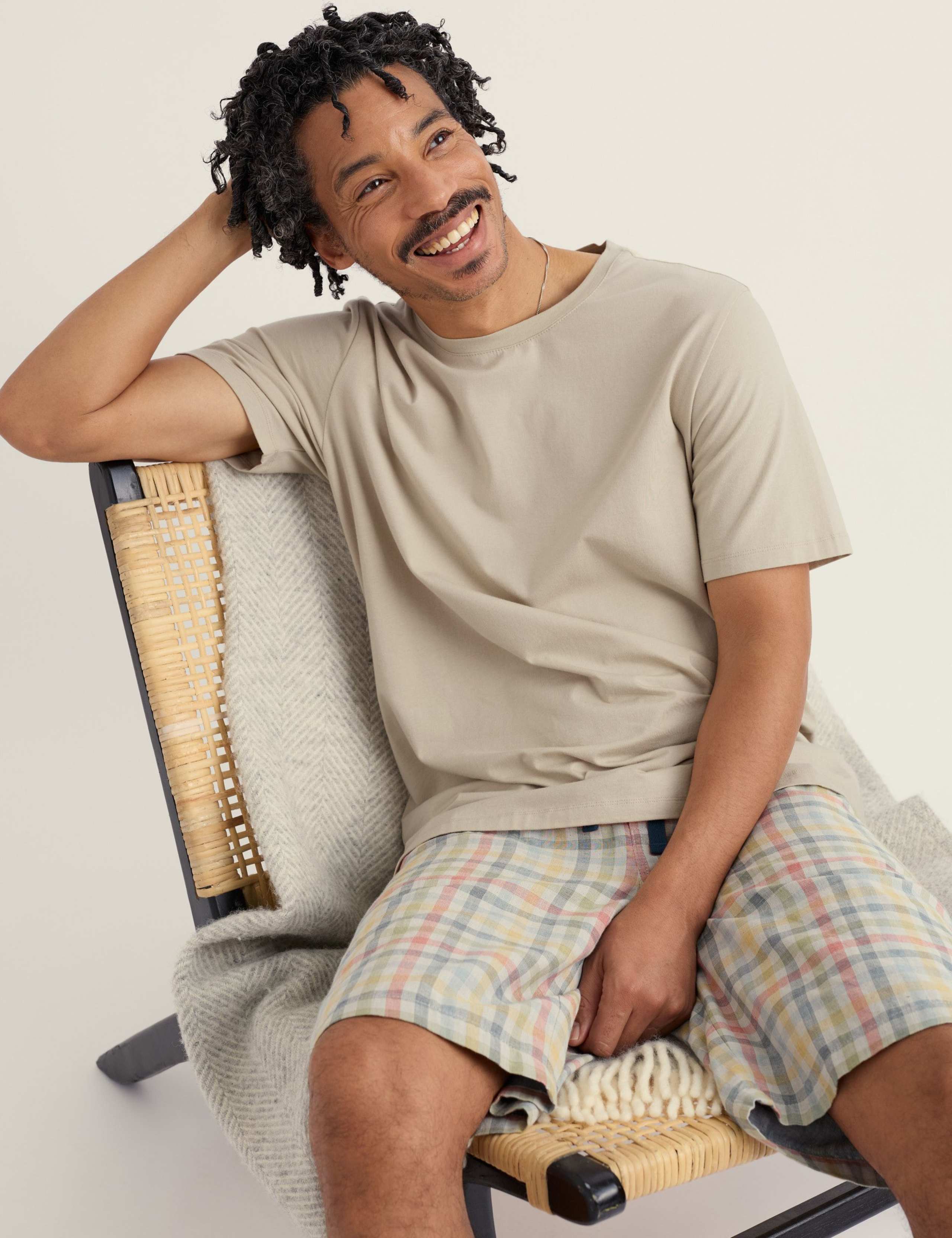 Pure Cotton Checked Pyjama Set 4 of 5