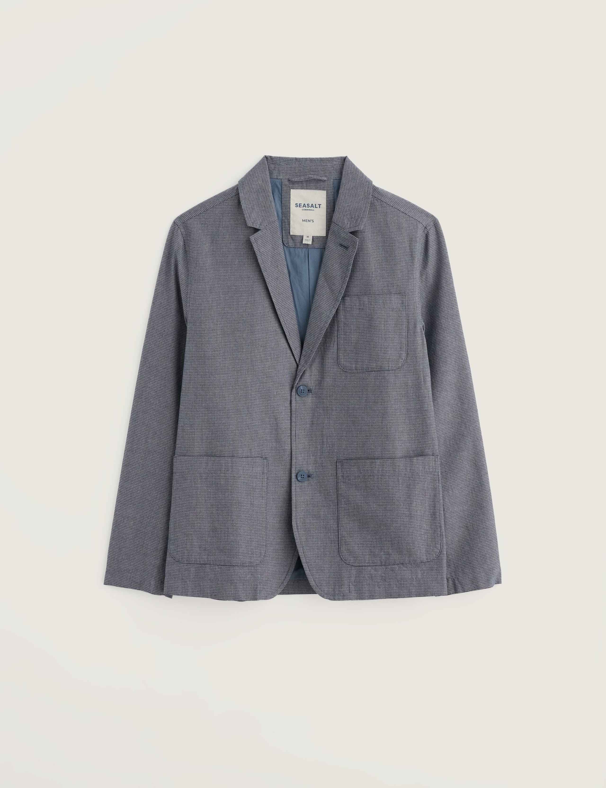 Regular Fit Pure Cotton Textured Blazer 2 of 5