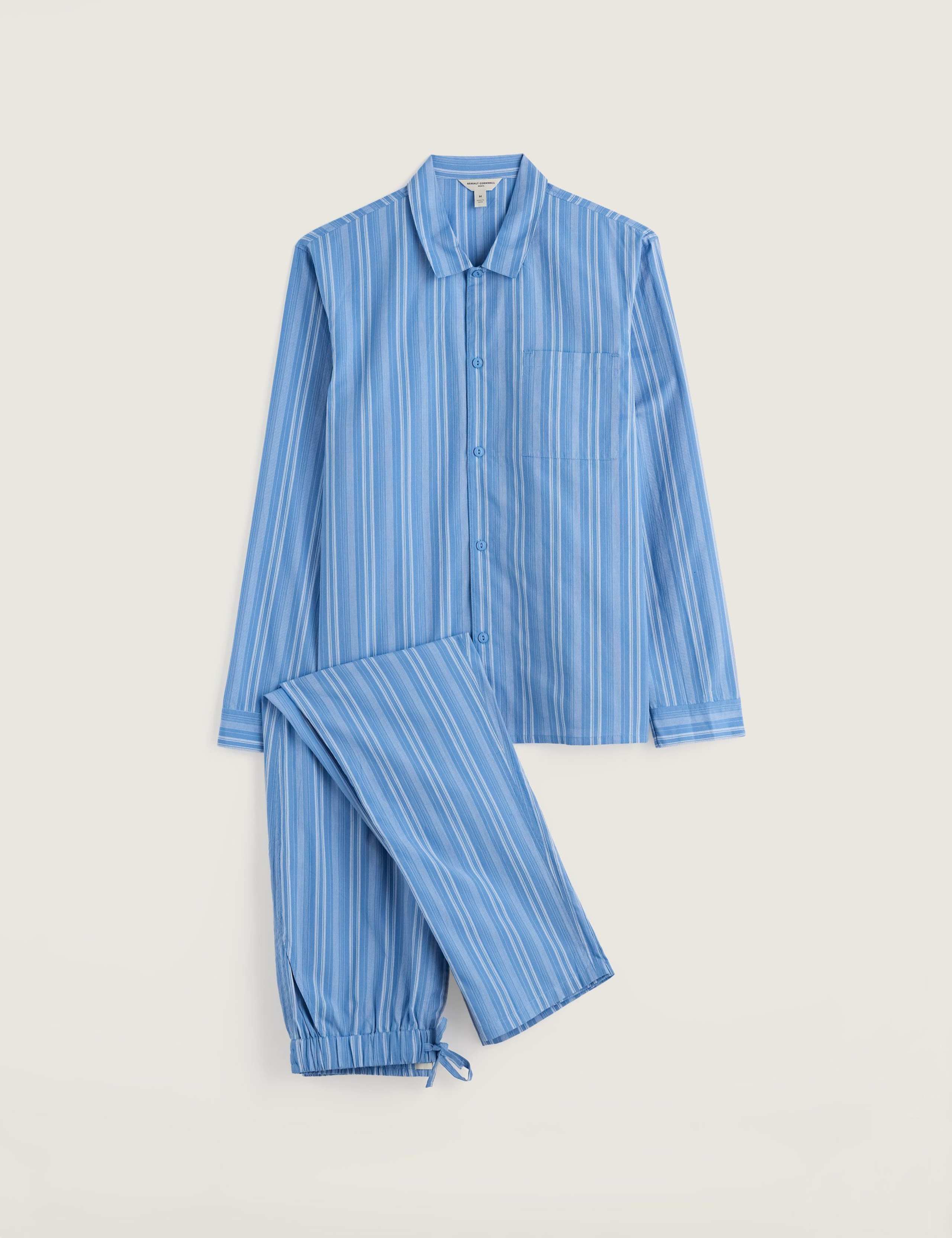 Pure Cotton Striped Pyjama Set 2 of 5