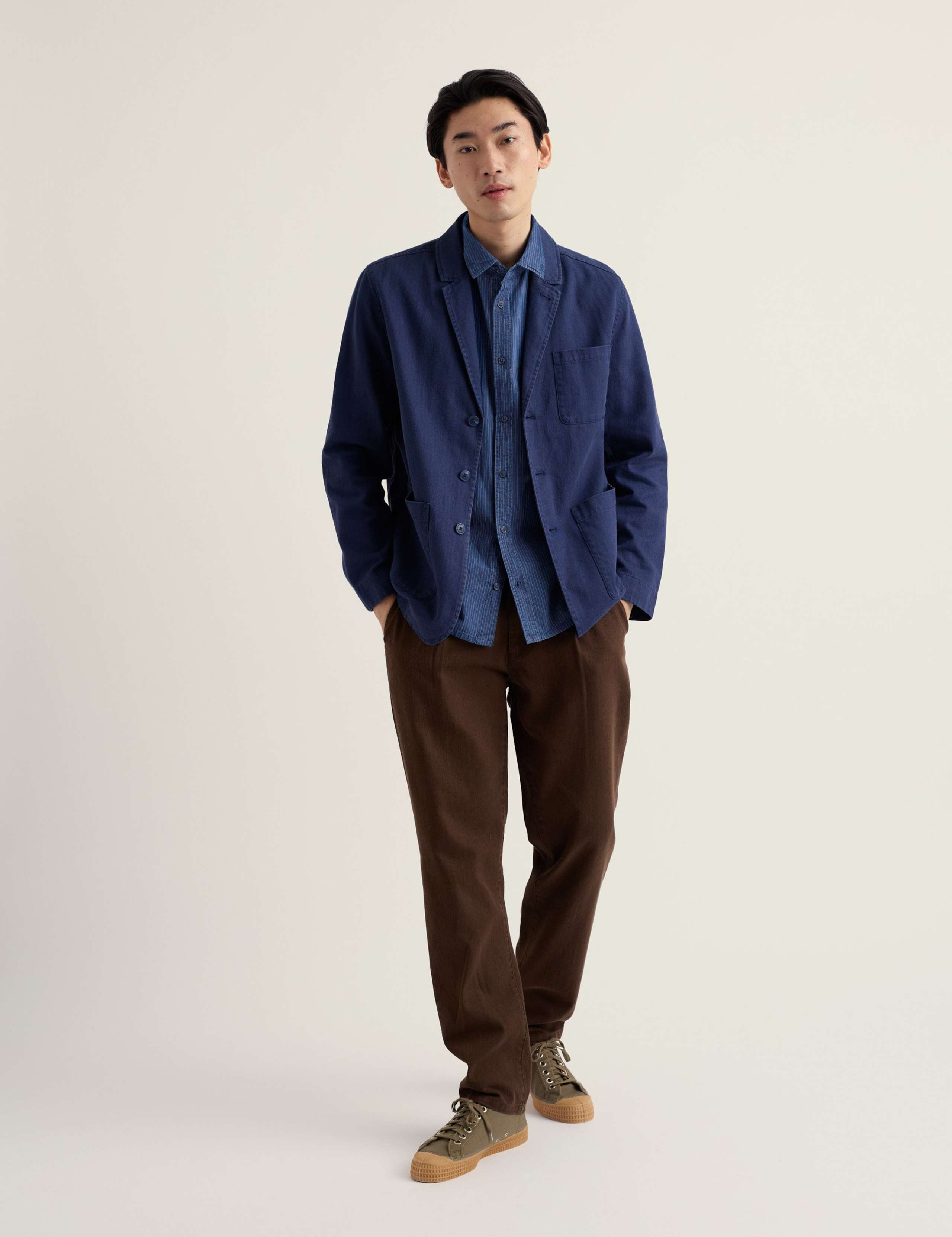 Pure Cotton Striped Short Sleeve Shirt 1 of 5