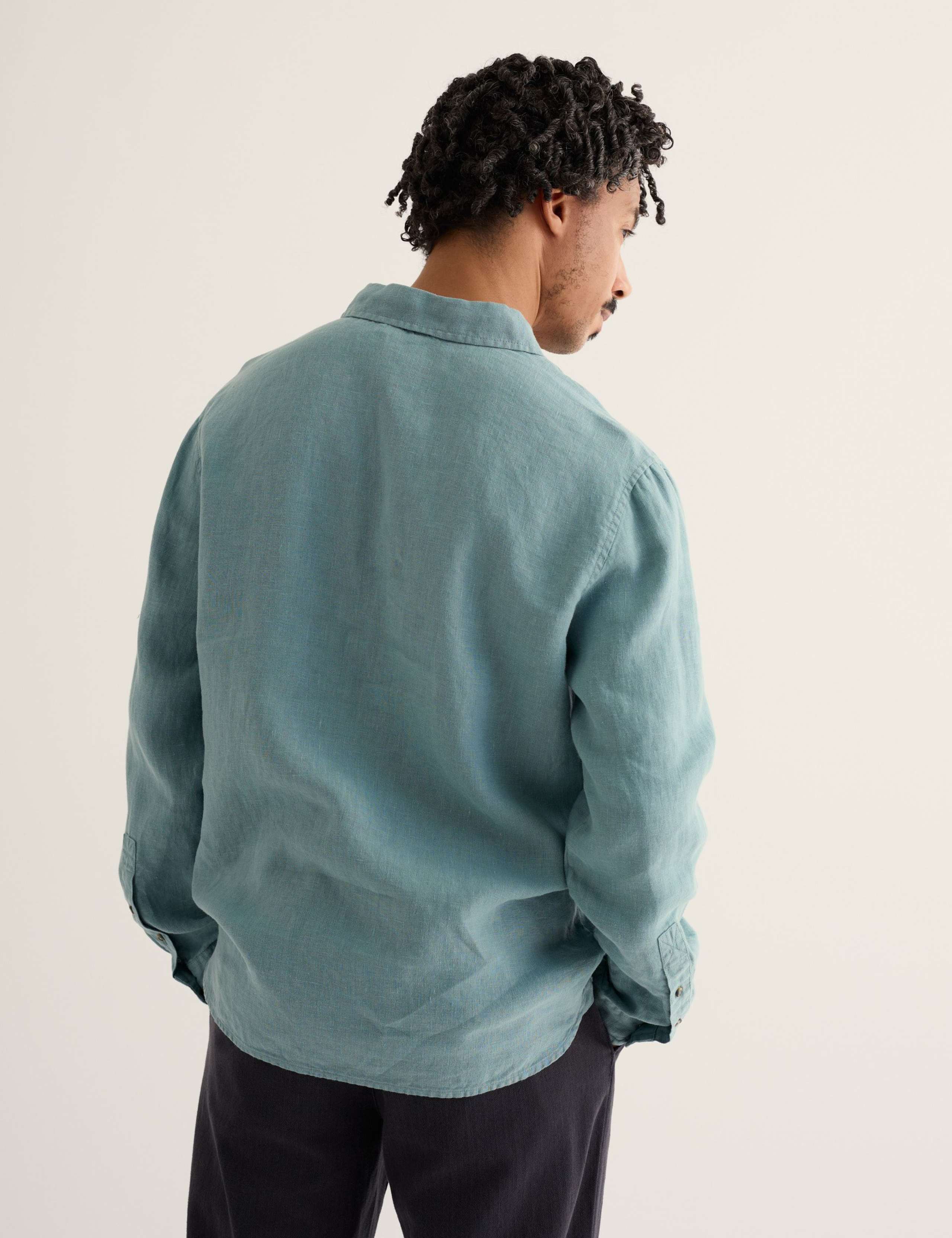 Regular Fit Pure Linen Overhead Shirt 4 of 5