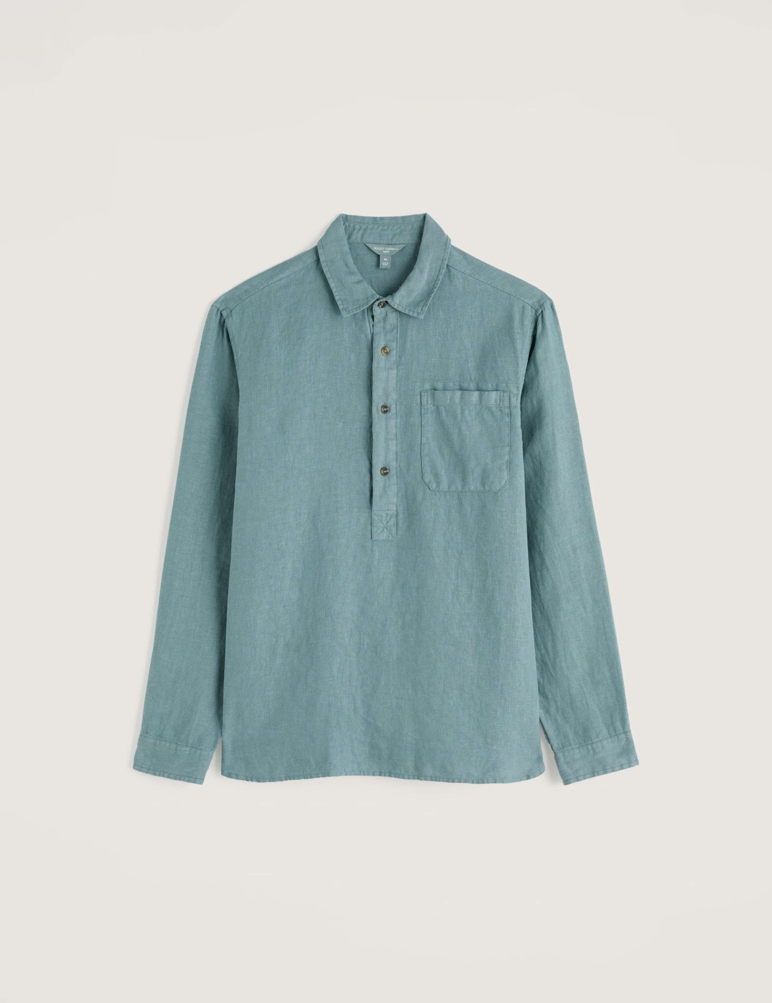 Regular Fit Pure Linen Overhead Shirt 2 of 5