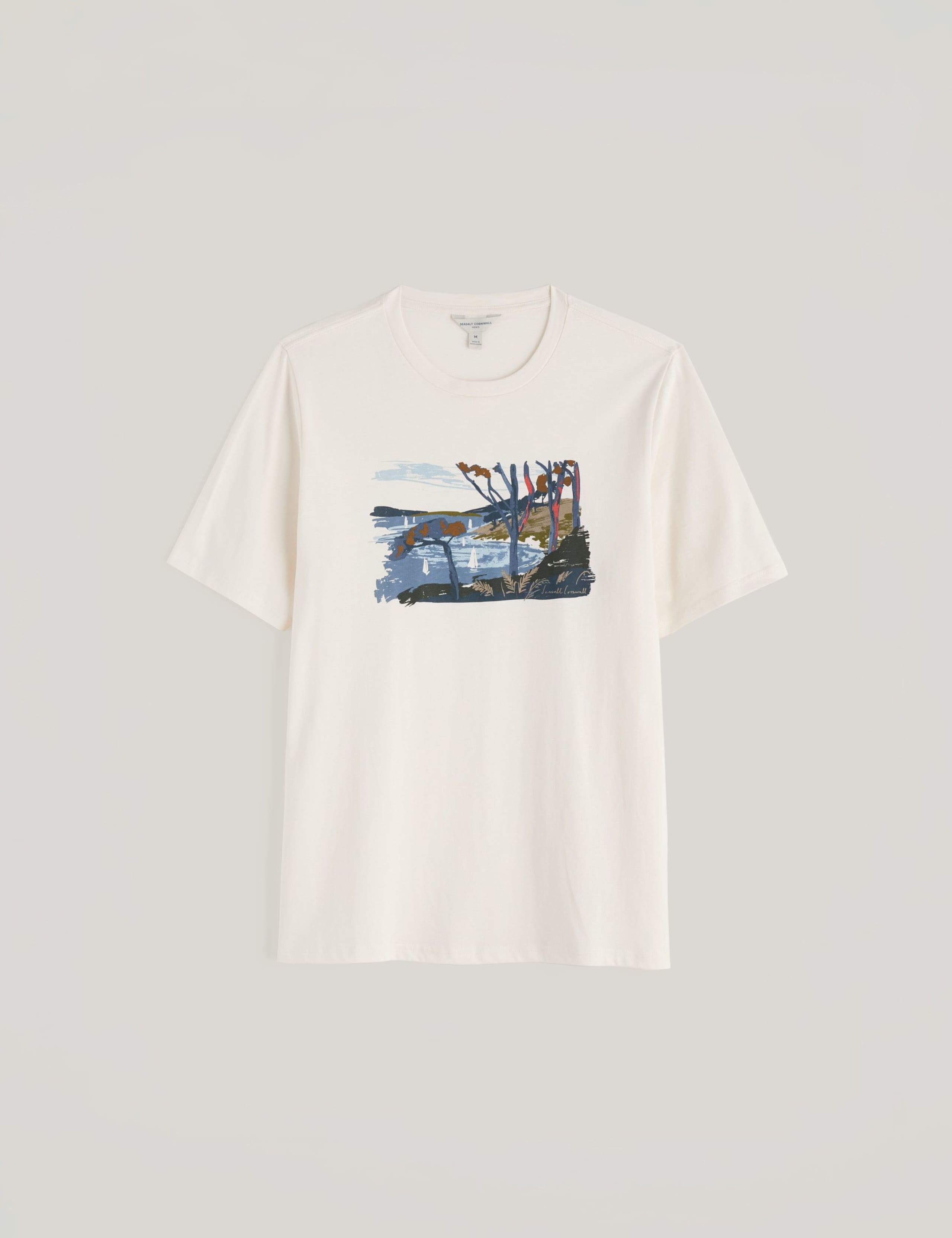 Pure Cotton Coastal Graphic T-Shirt 2 of 5