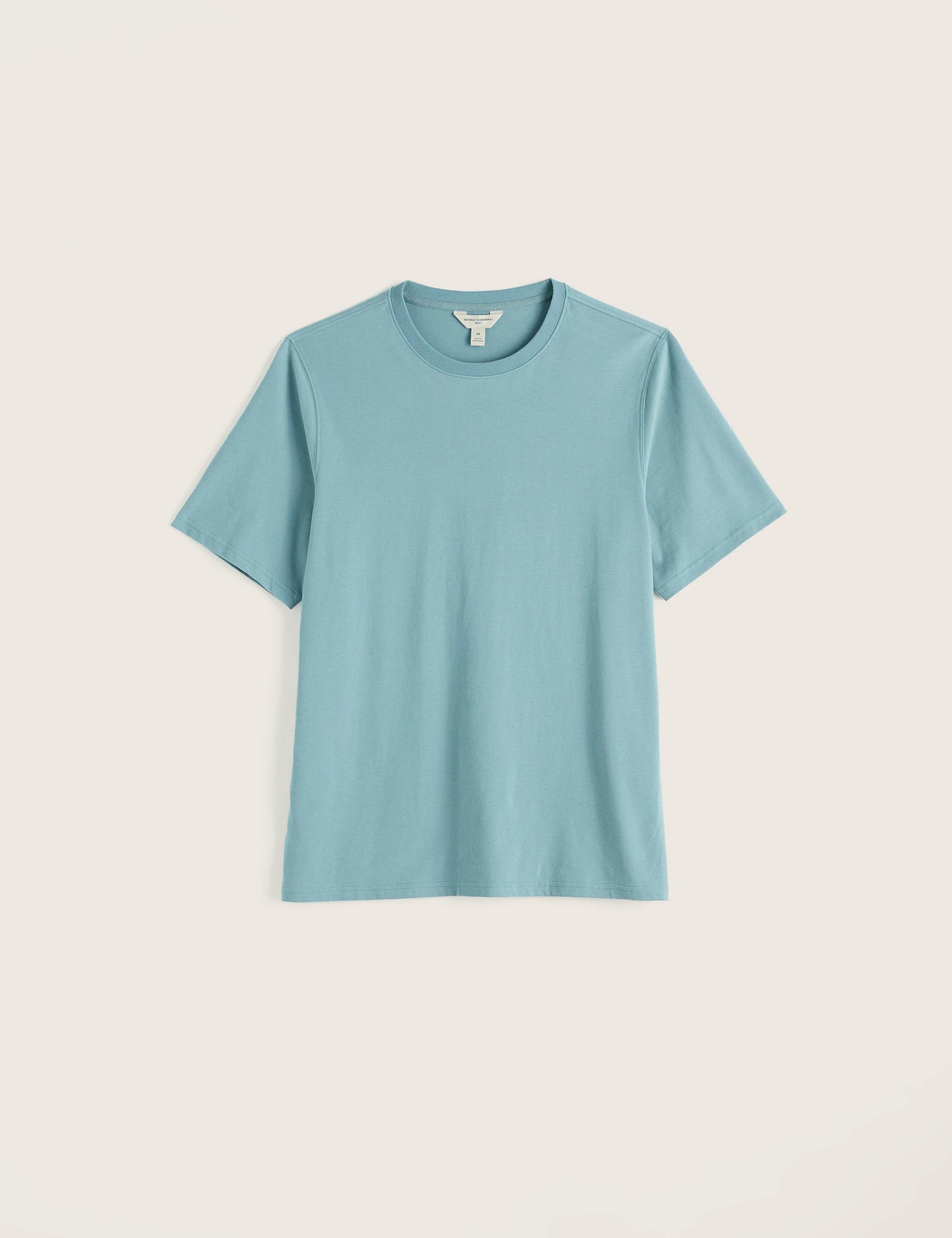 Pure Cotton Jersey Crew Neck T-Shirt 2 of 5