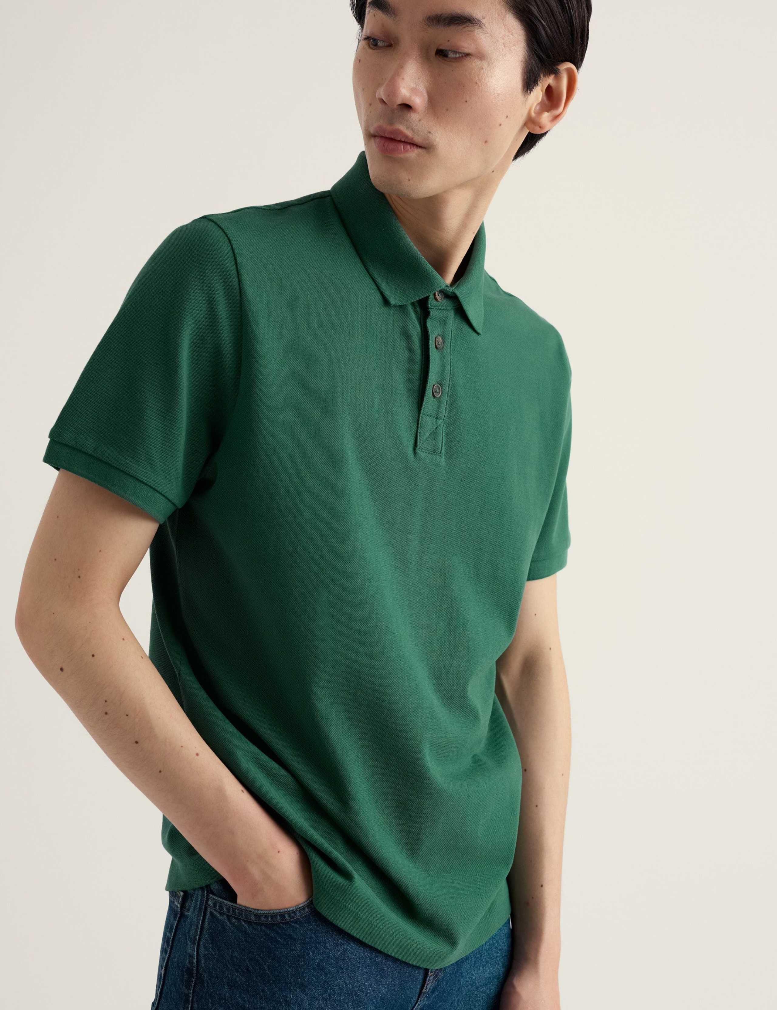 Pure Cotton Pique Polo Shirt 3 of 5