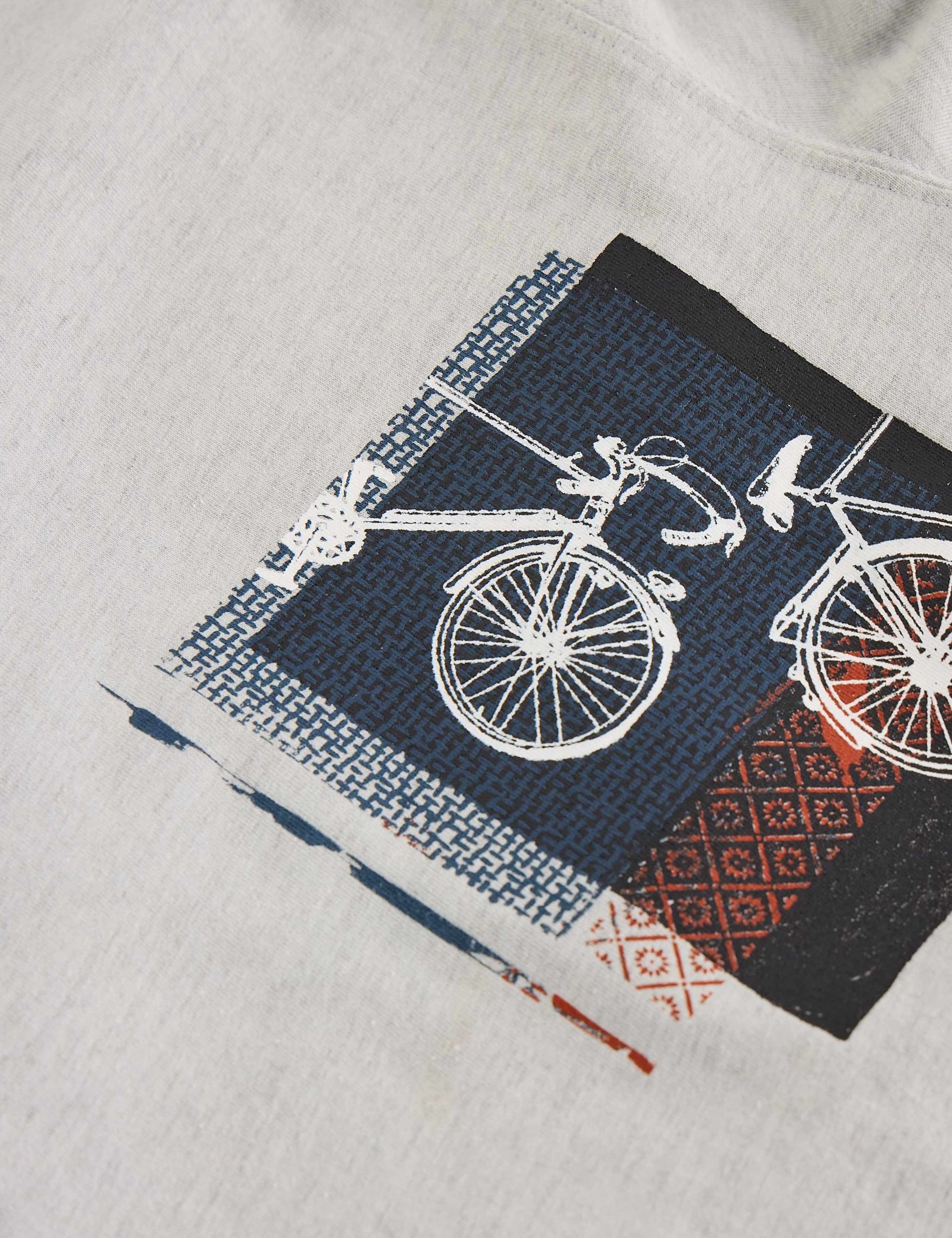 Cotton Rich Bike Graphic Crew Neck T-Shirt 6 of 6