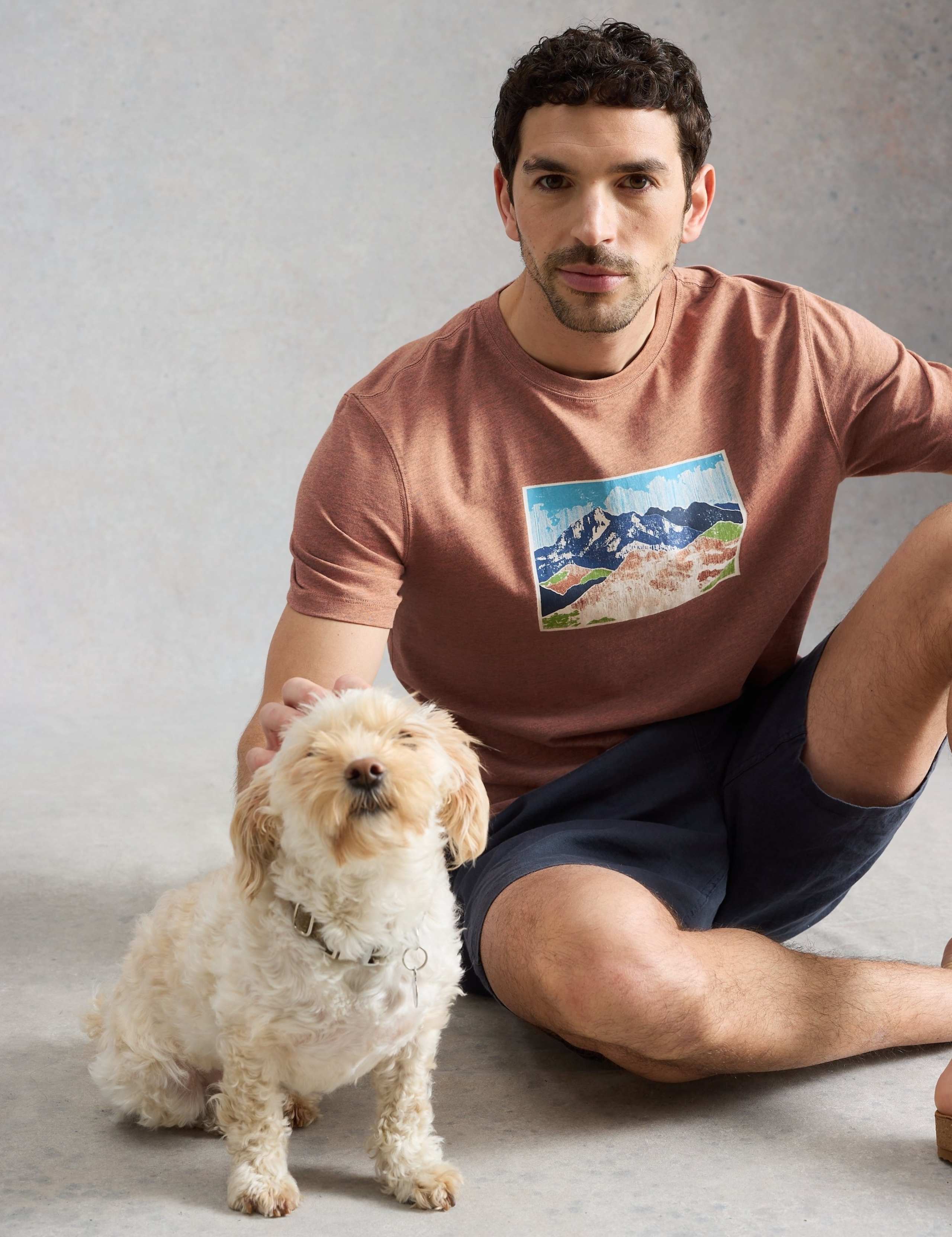 Cotton Rich Mountain Graphic T-Shirt 1 of 6
