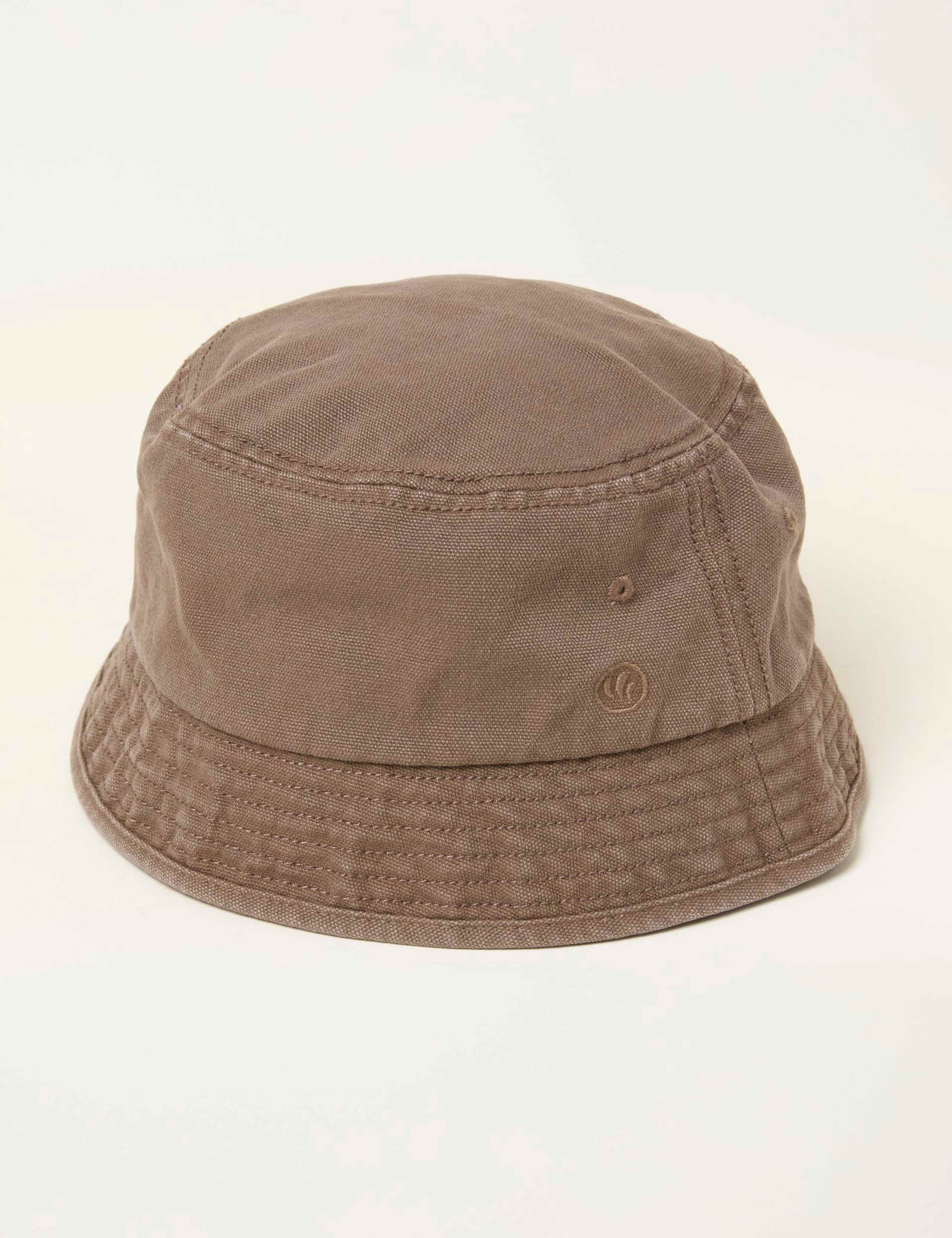 Pure Cotton Embroidered Logo Bucket Hat 1 of 3