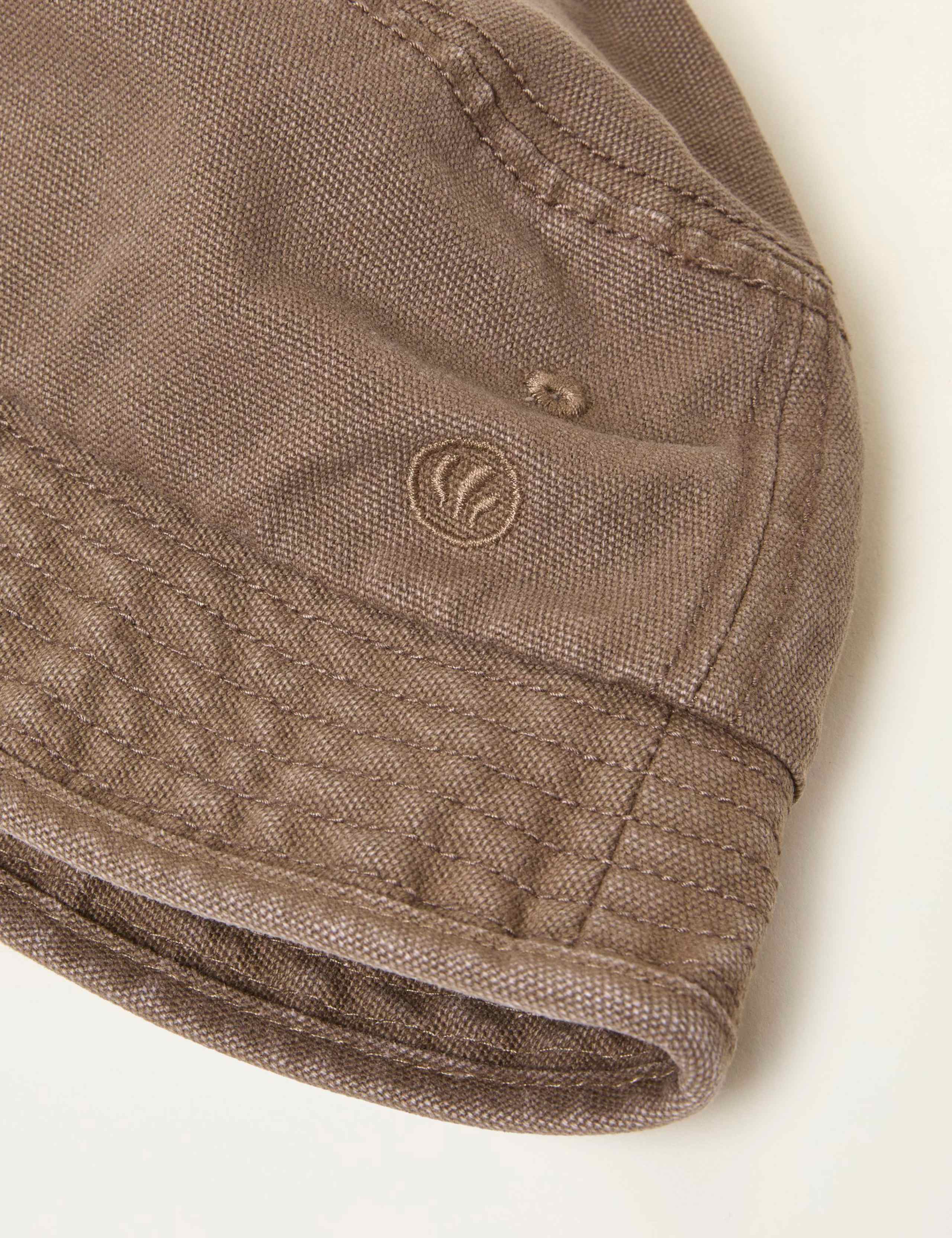 Pure Cotton Embroidered Logo Bucket Hat 2 of 3