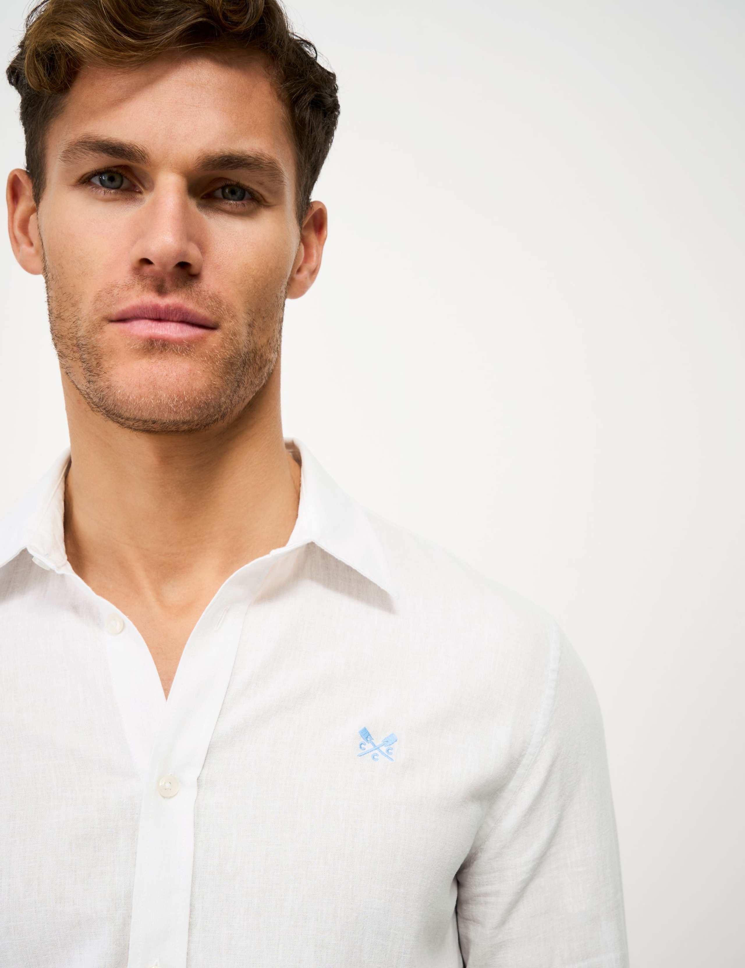 Regular Fit Cotton Linen Blend Shirt 4 of 5