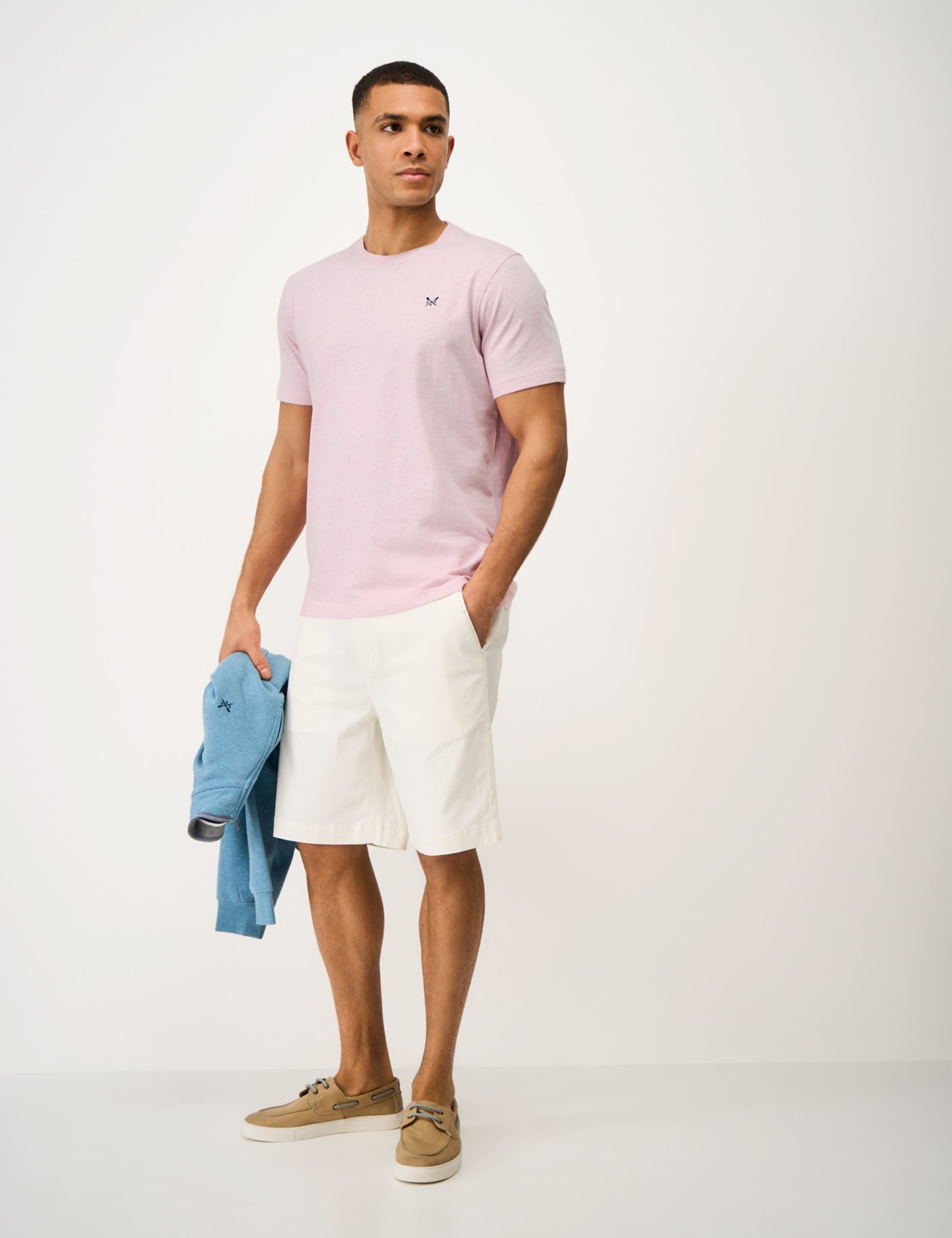 Pure Cotton Jersey Crew Neck T-Shirt 3 of 5