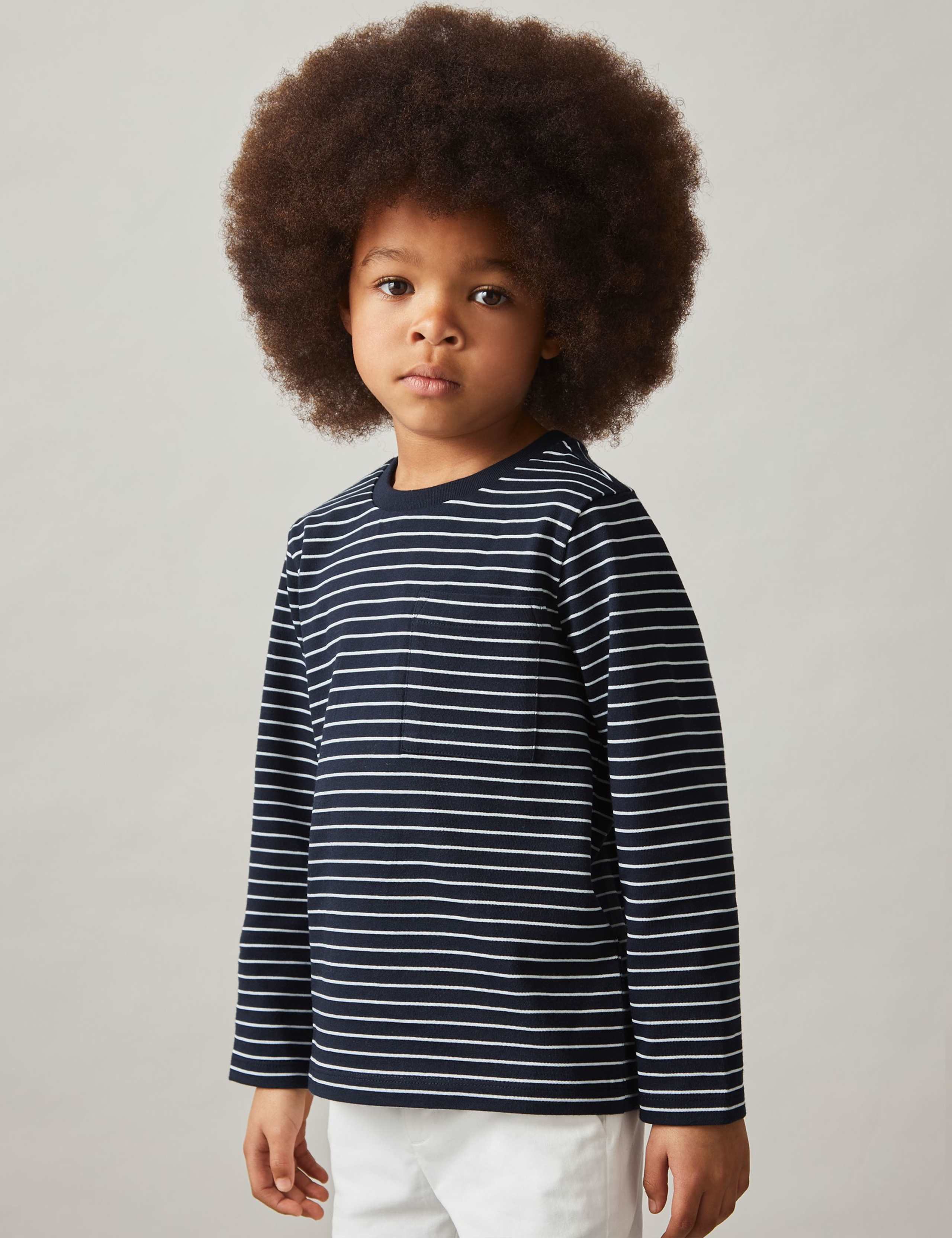Cotton Rich Striped T-Shirt (3-14 Yrs) 4 of 4