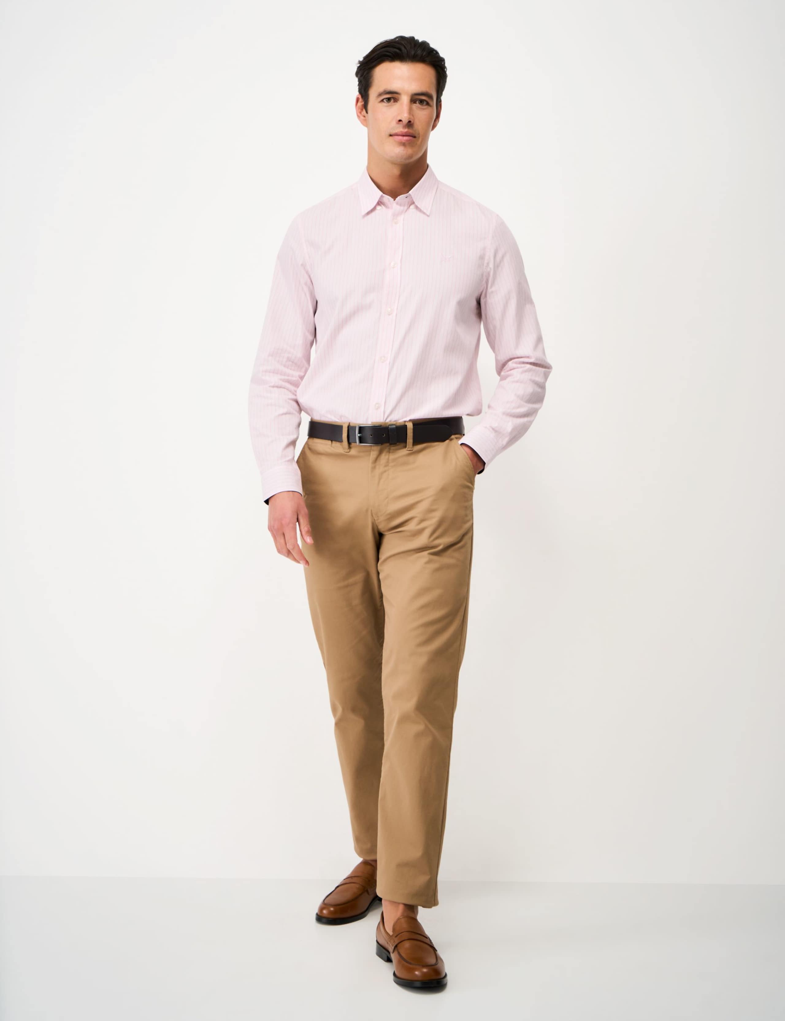 Regular Fit Pure Cotton Striped Oxford Shirt 1 of 5