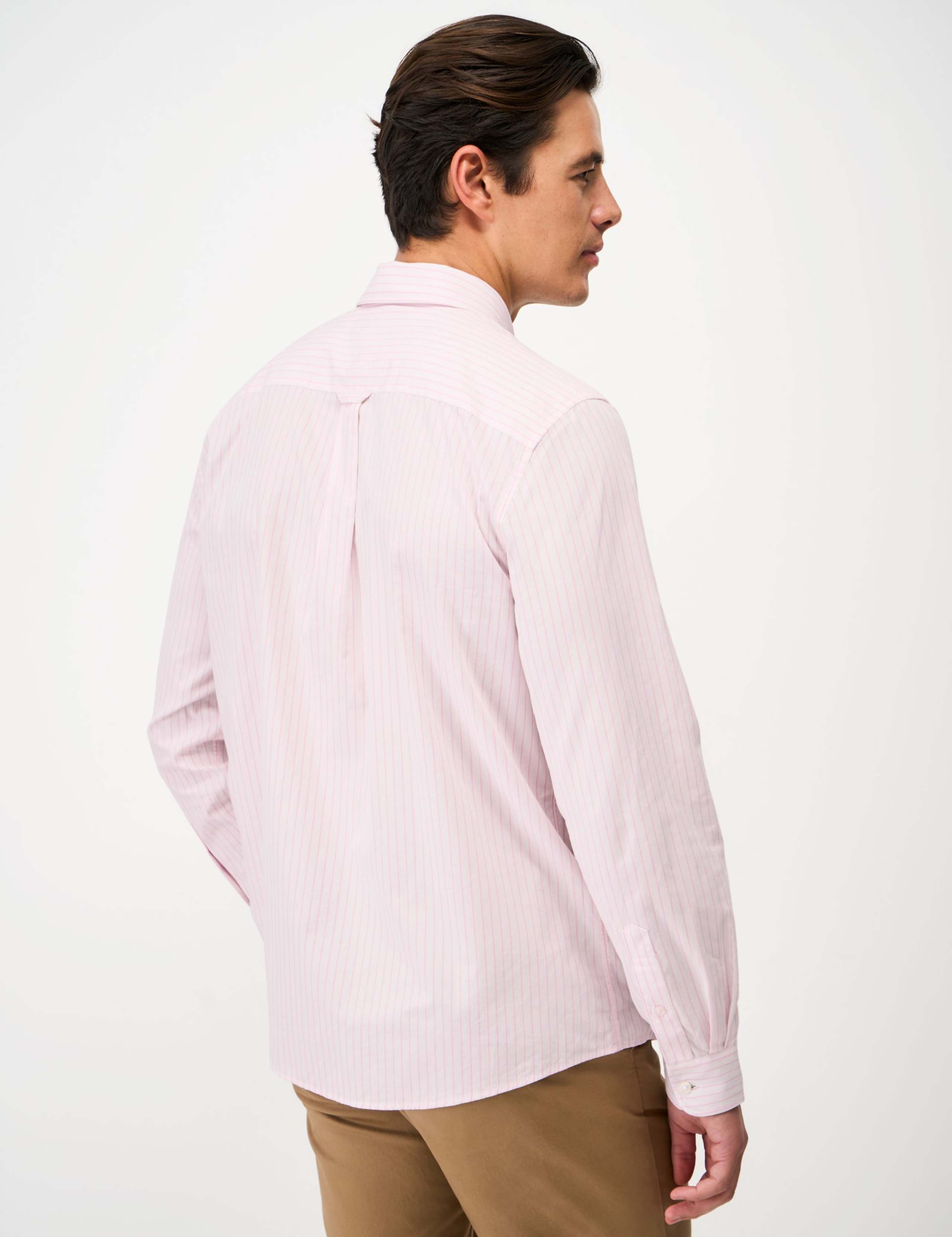 Regular Fit Pure Cotton Striped Oxford Shirt 4 of 5