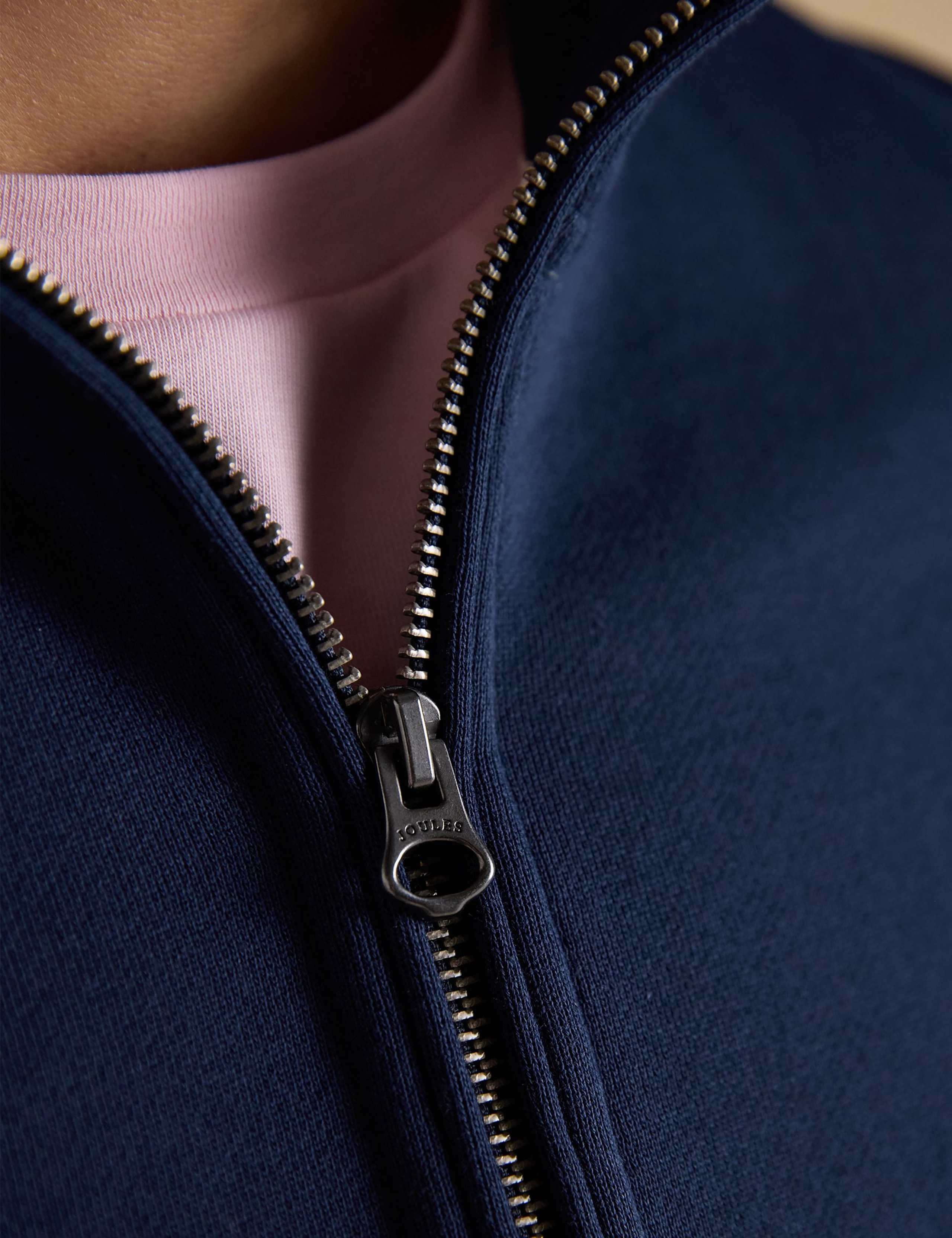 Cotton-Rich Zip Through Sweatshirt 4 of 8