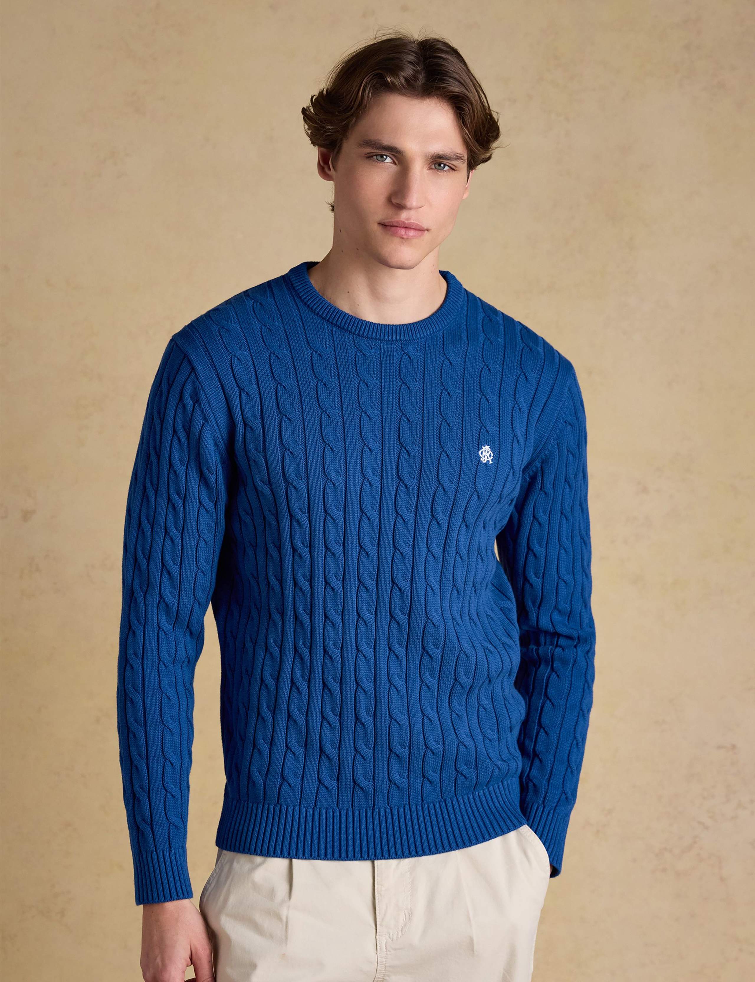 Pure Cotton Cable Knit Jumper 4 of 9