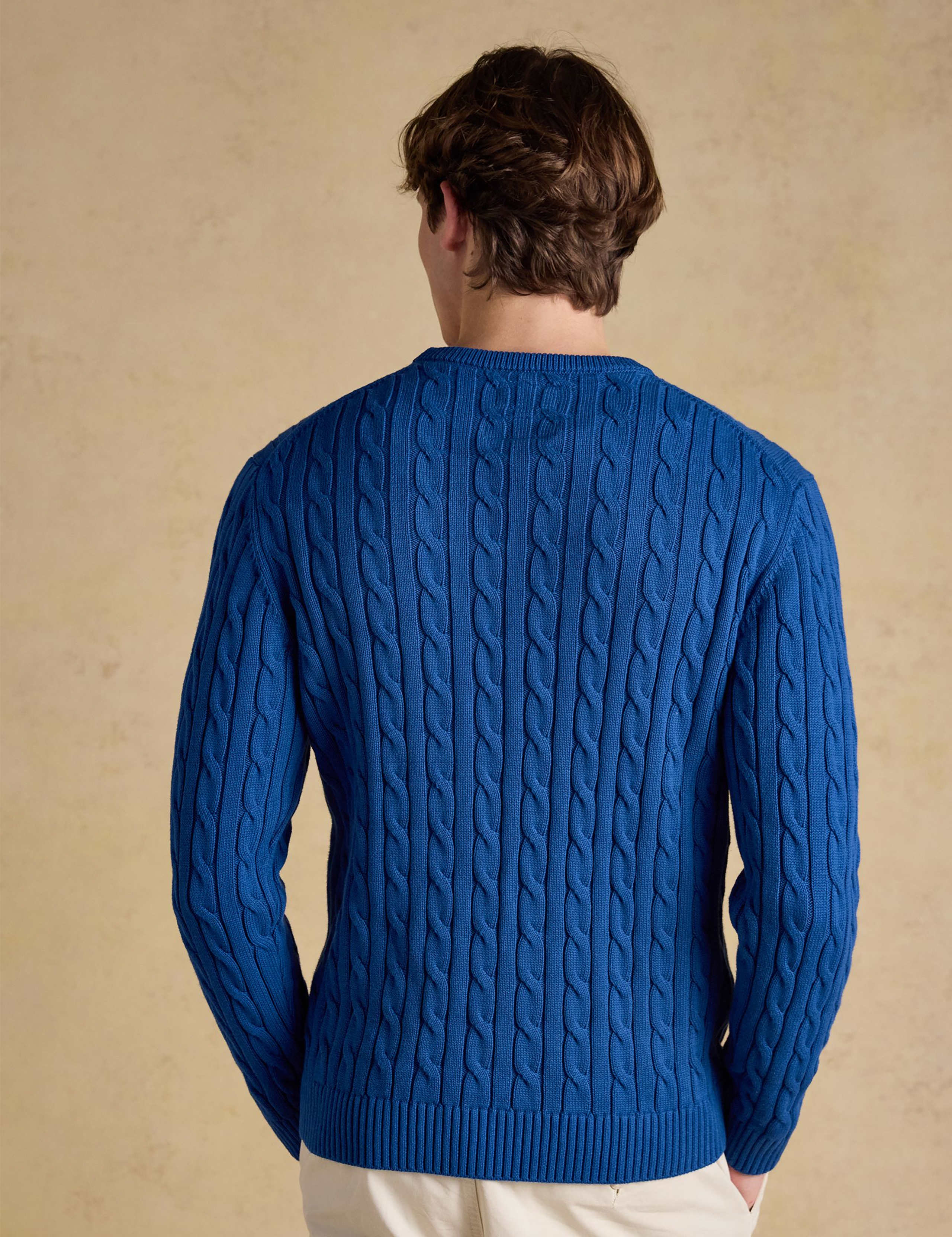 Pure Cotton Cable Knit Jumper 7 of 9