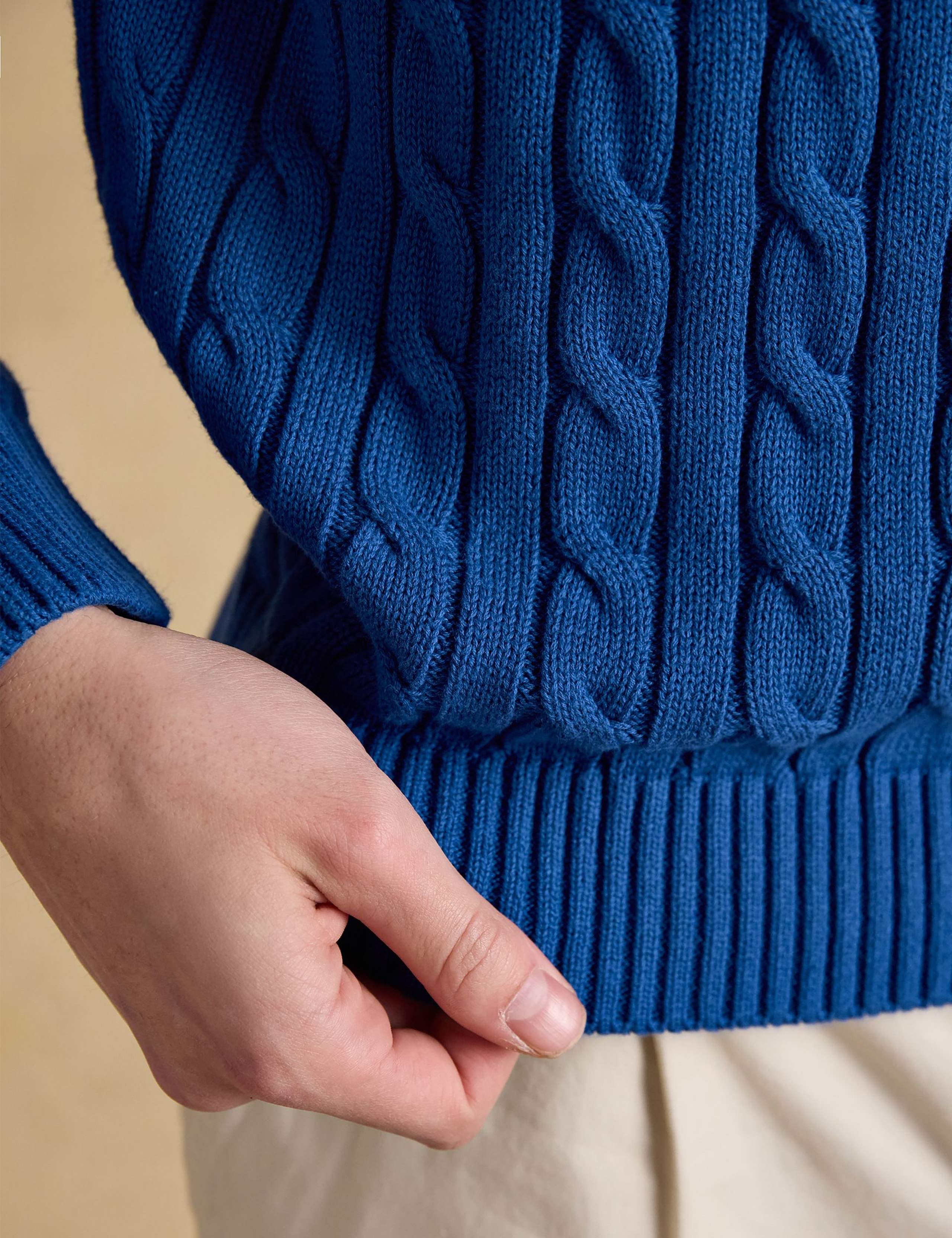 Pure Cotton Cable Knit Jumper 8 of 9