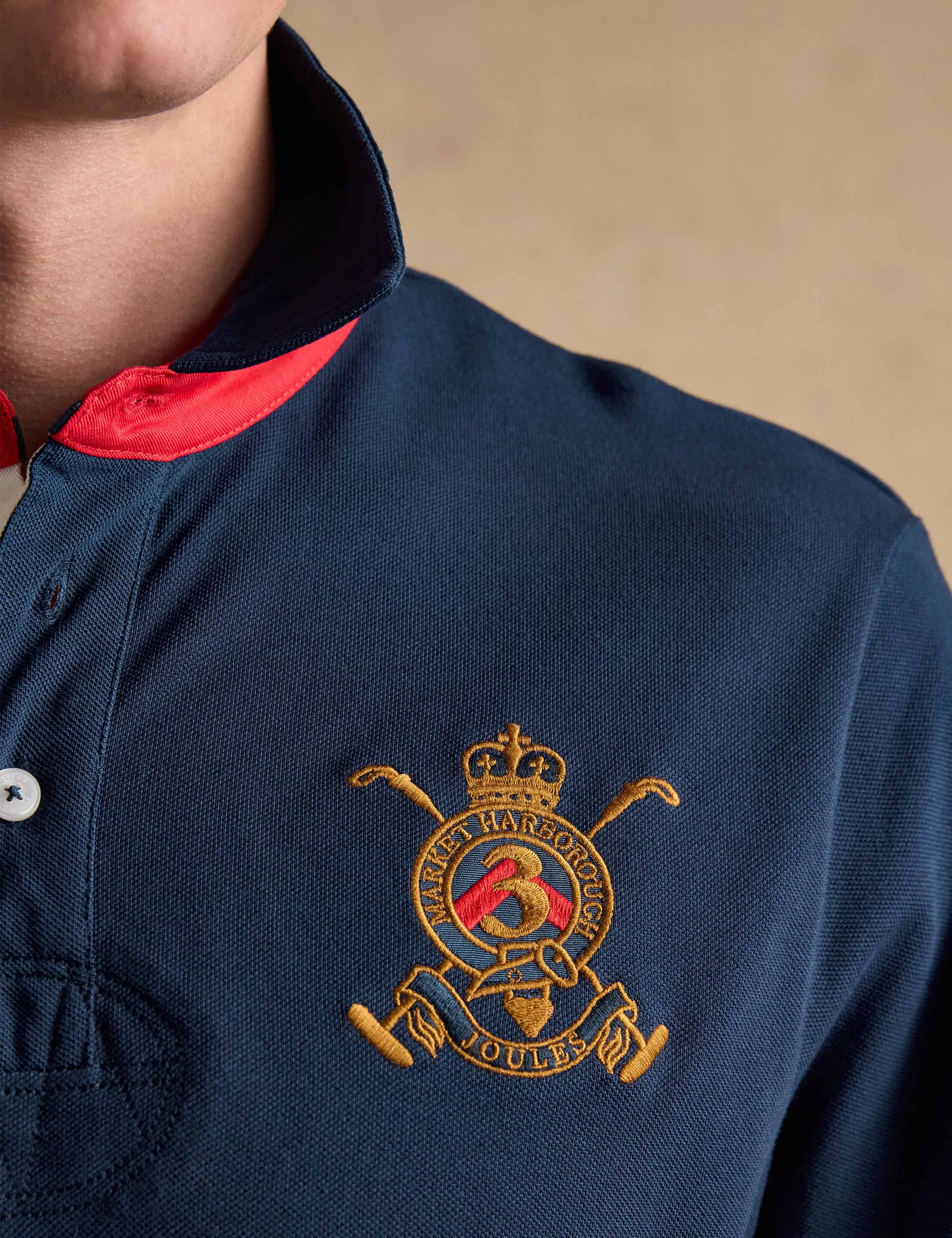 Pure Cotton Pique Embroidered Polo Shirt 7 of 11