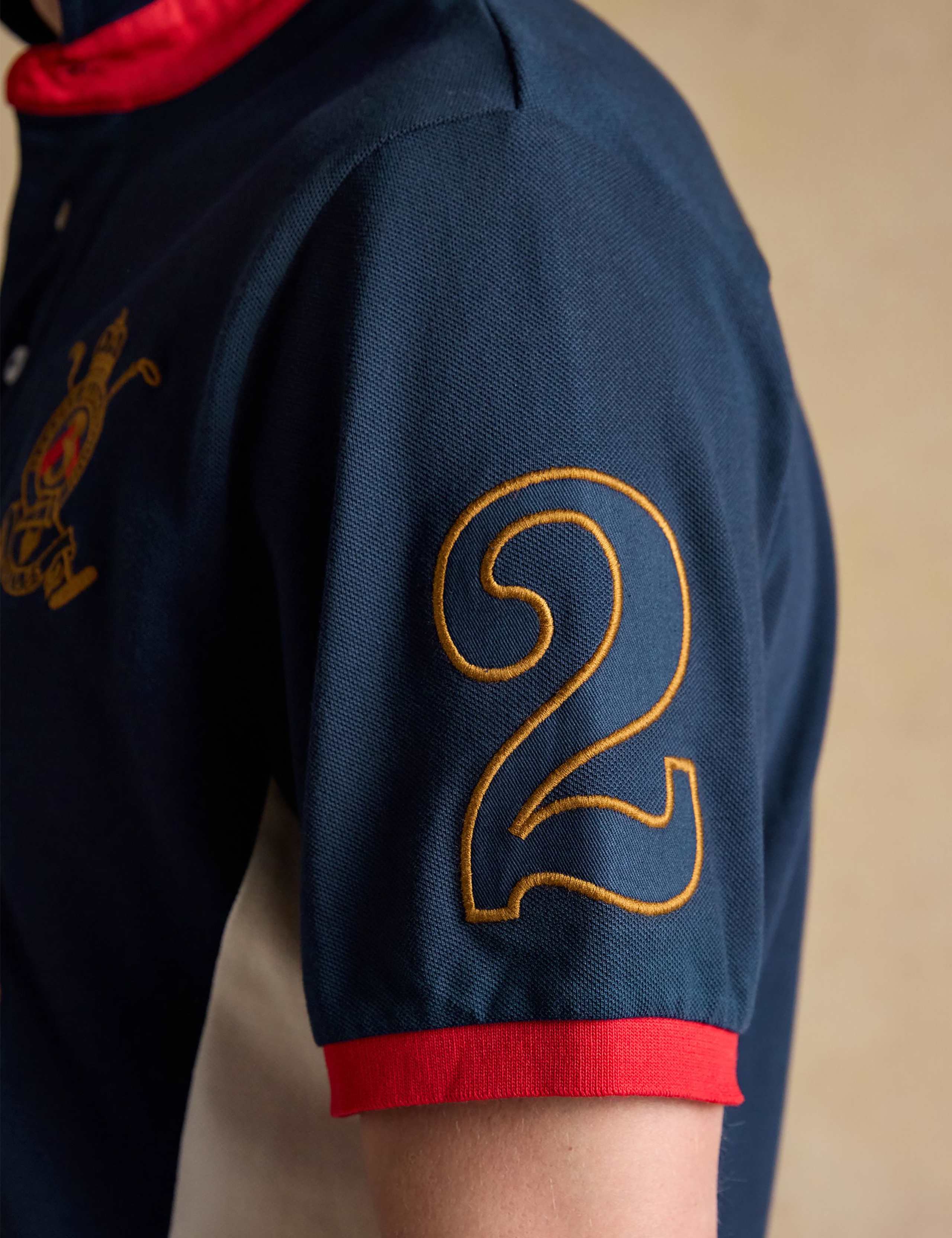 Pure Cotton Pique Embroidered Polo Shirt 10 of 11