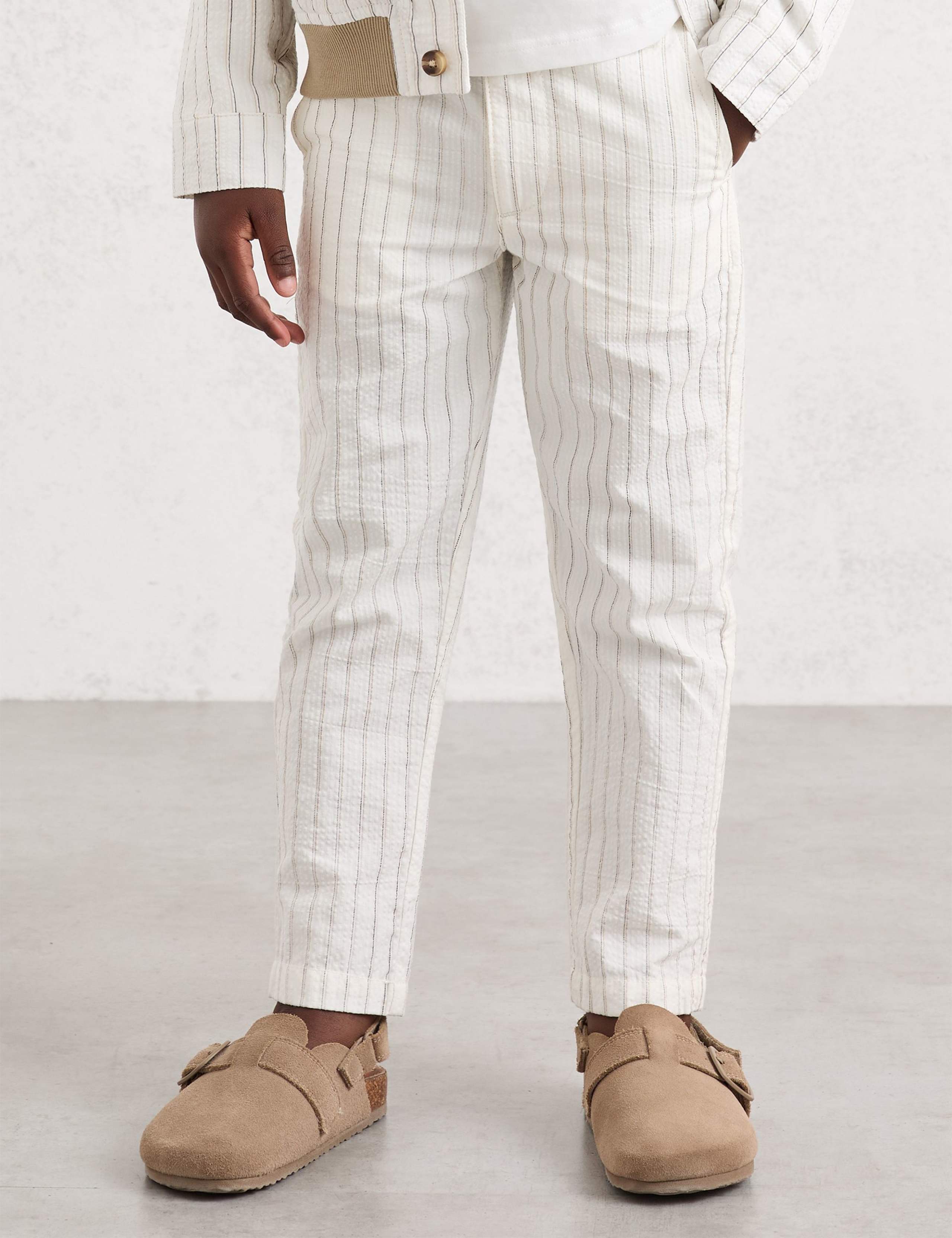 Pure Cotton Striped Trousers (3-14 Yrs) 3 of 4