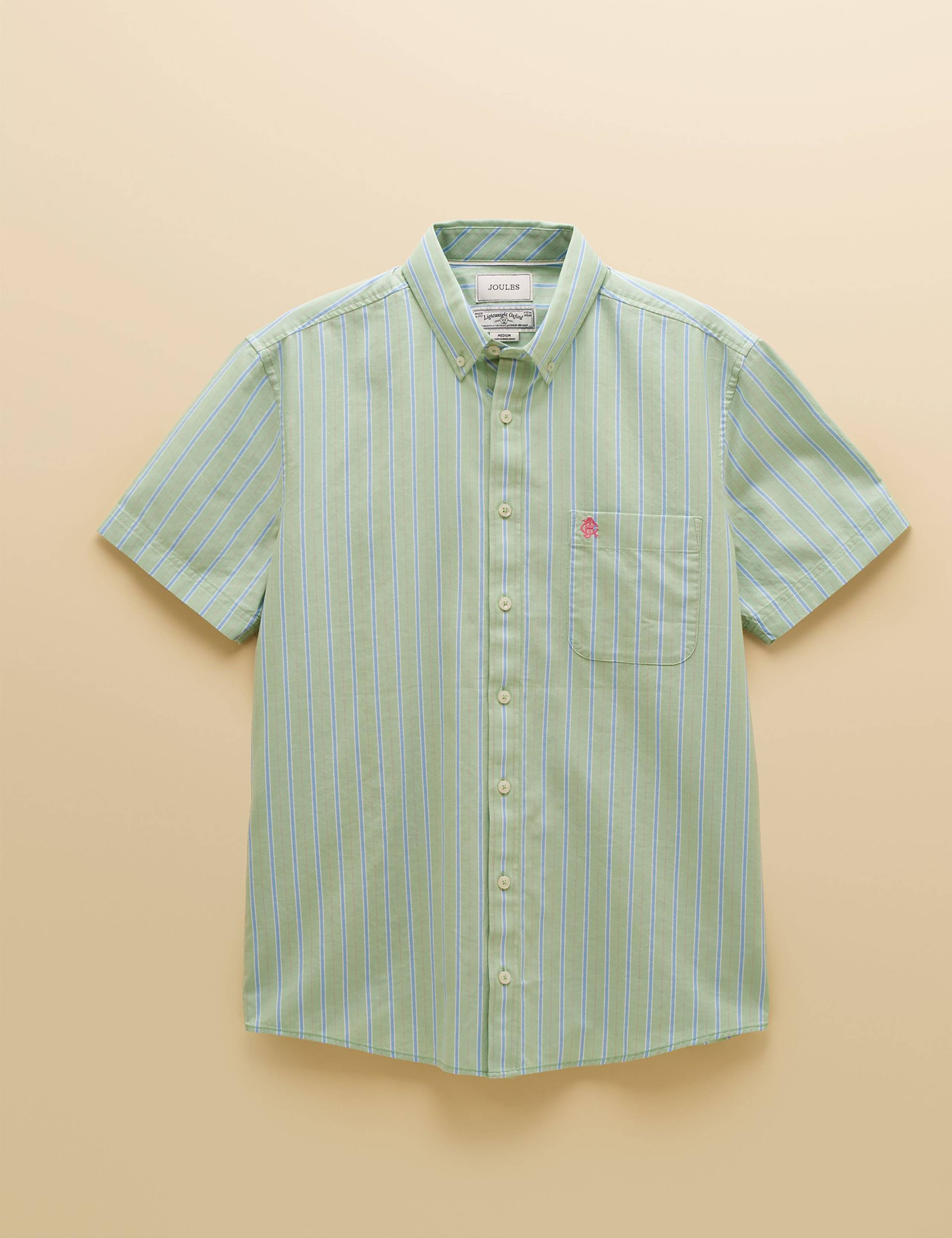 Pure Cotton Striped Oxford Shirt 2 of 8