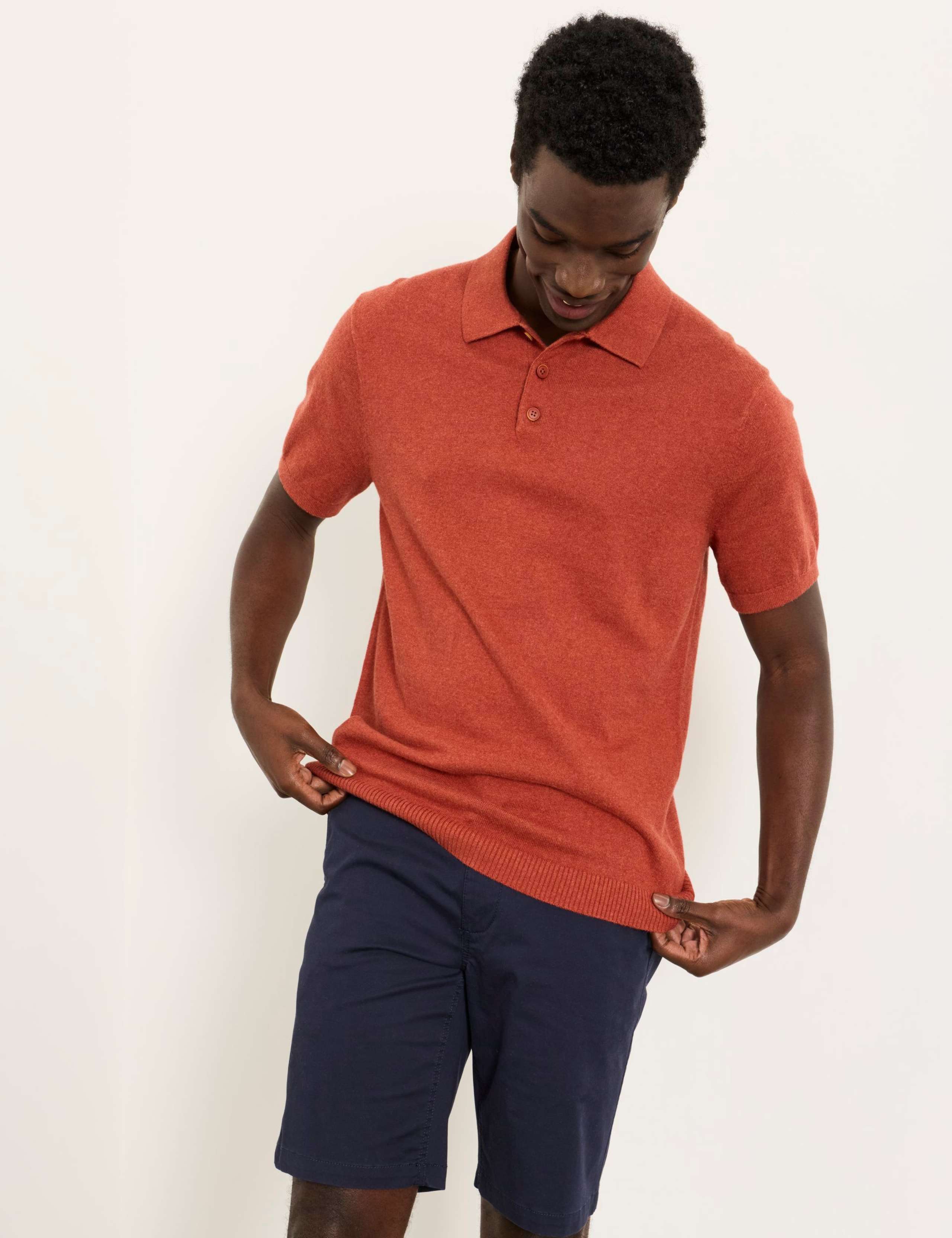 Cotton Rich Polo Shirt with Cashmere 5 of 5