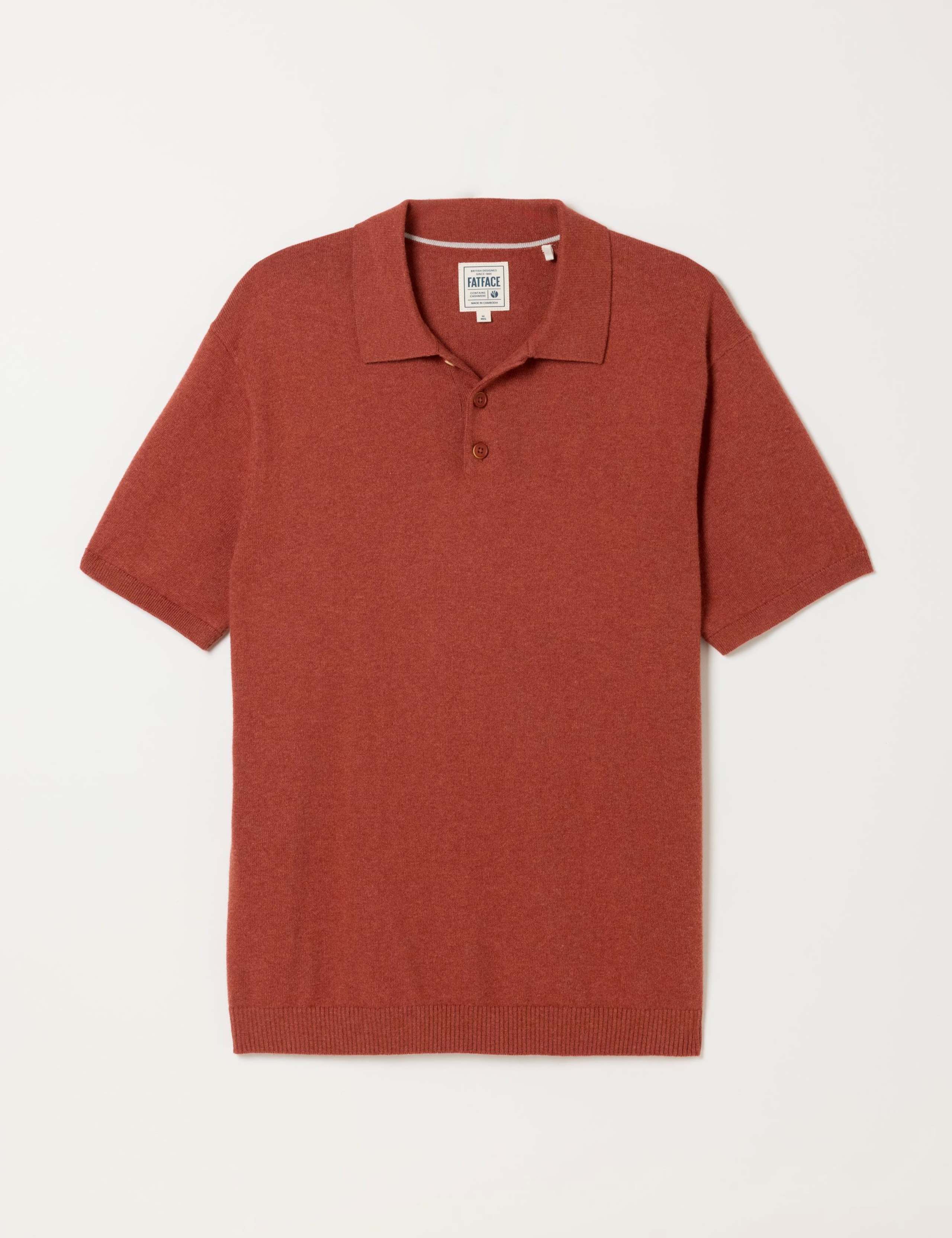 Cotton Rich Polo Shirt with Cashmere 2 of 5