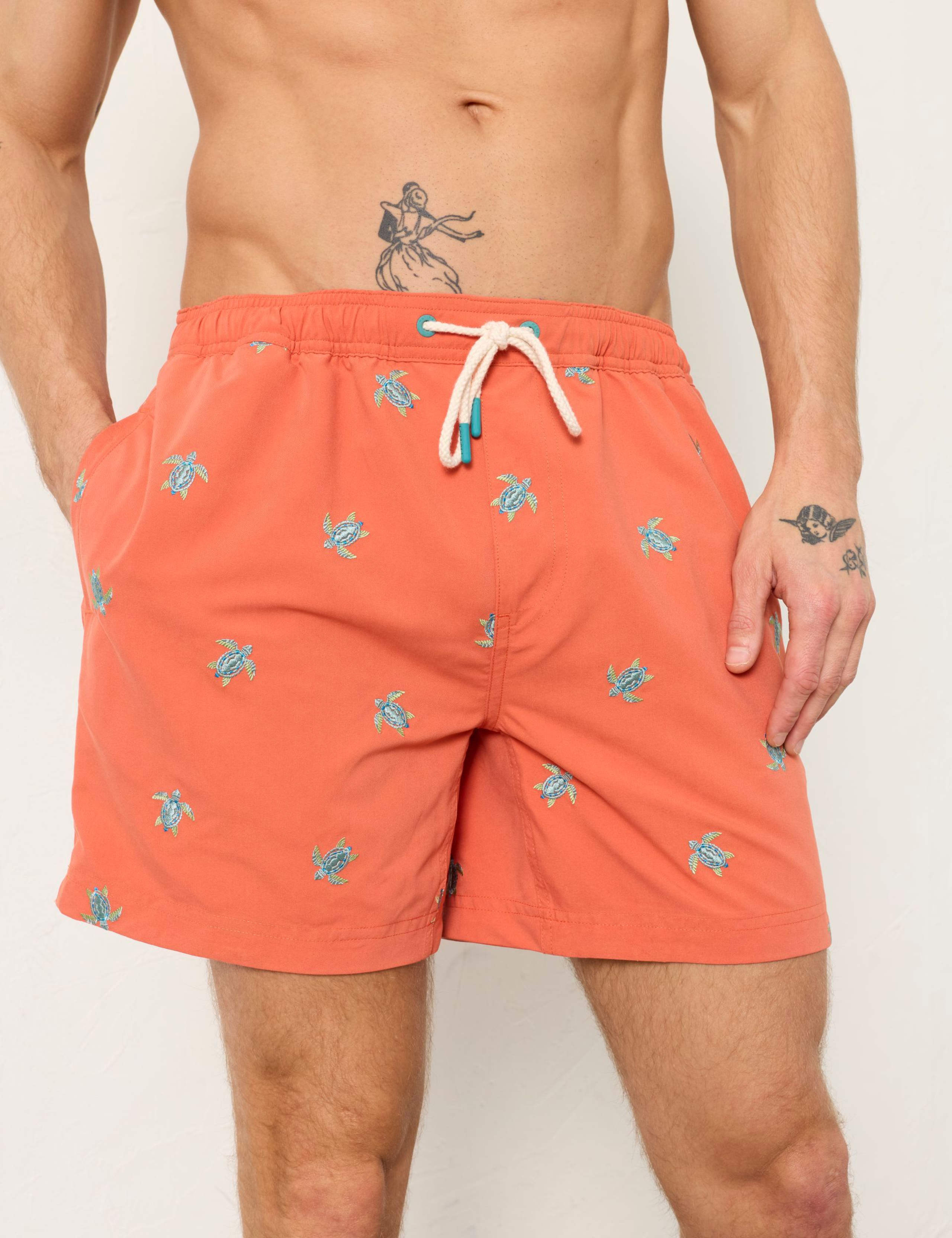 Turtle Embroidered Swim Shorts 4 of 4