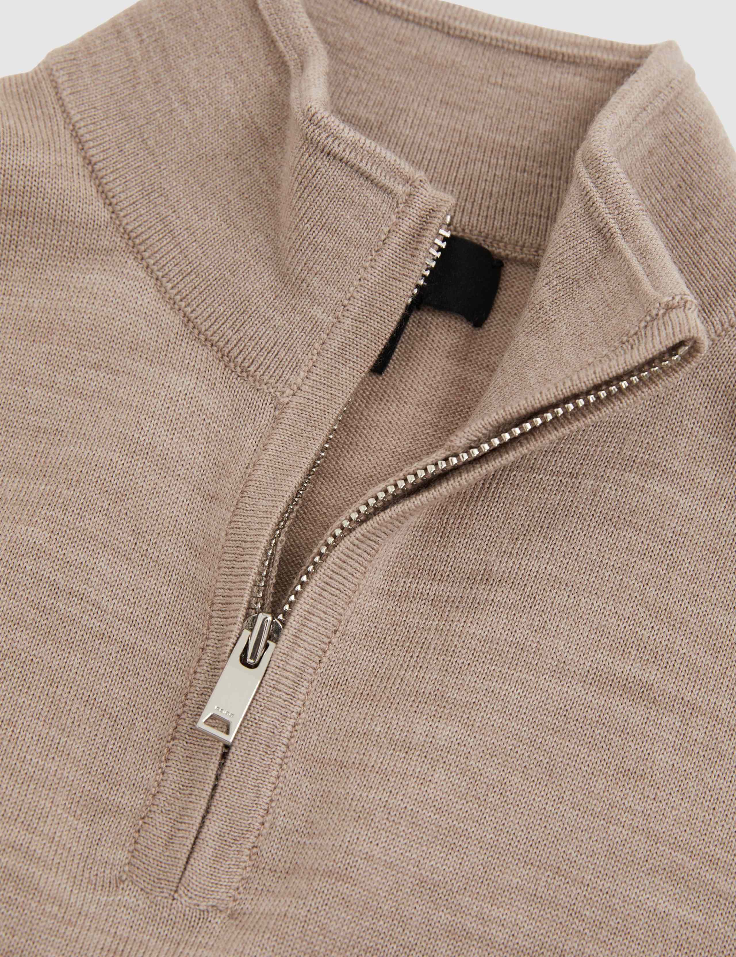 Pure Wool Funnel Neck Half Zip Jumper (3-14 Years) 4 of 4