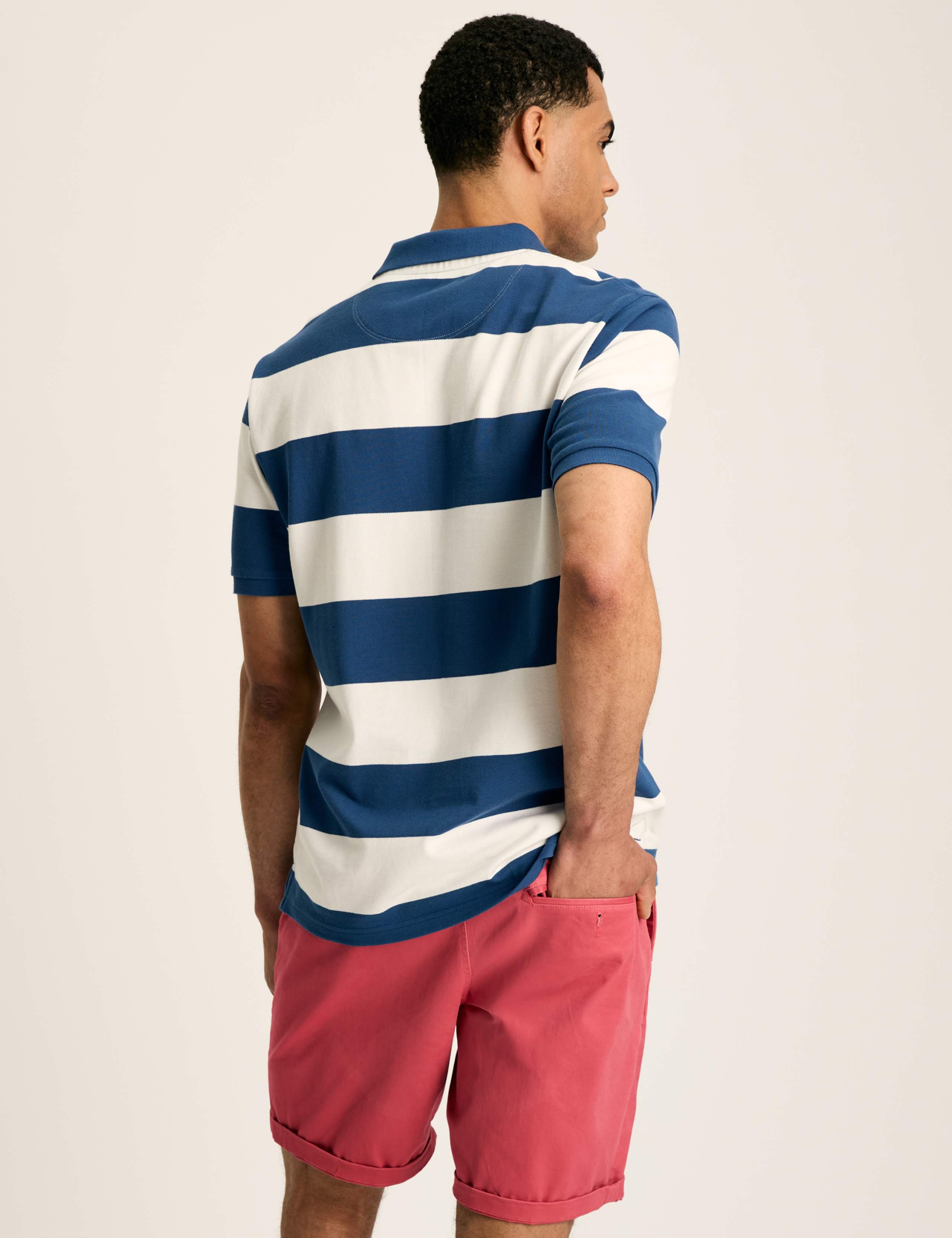 Pure Cotton Striped Polo Shirt 3 of 13