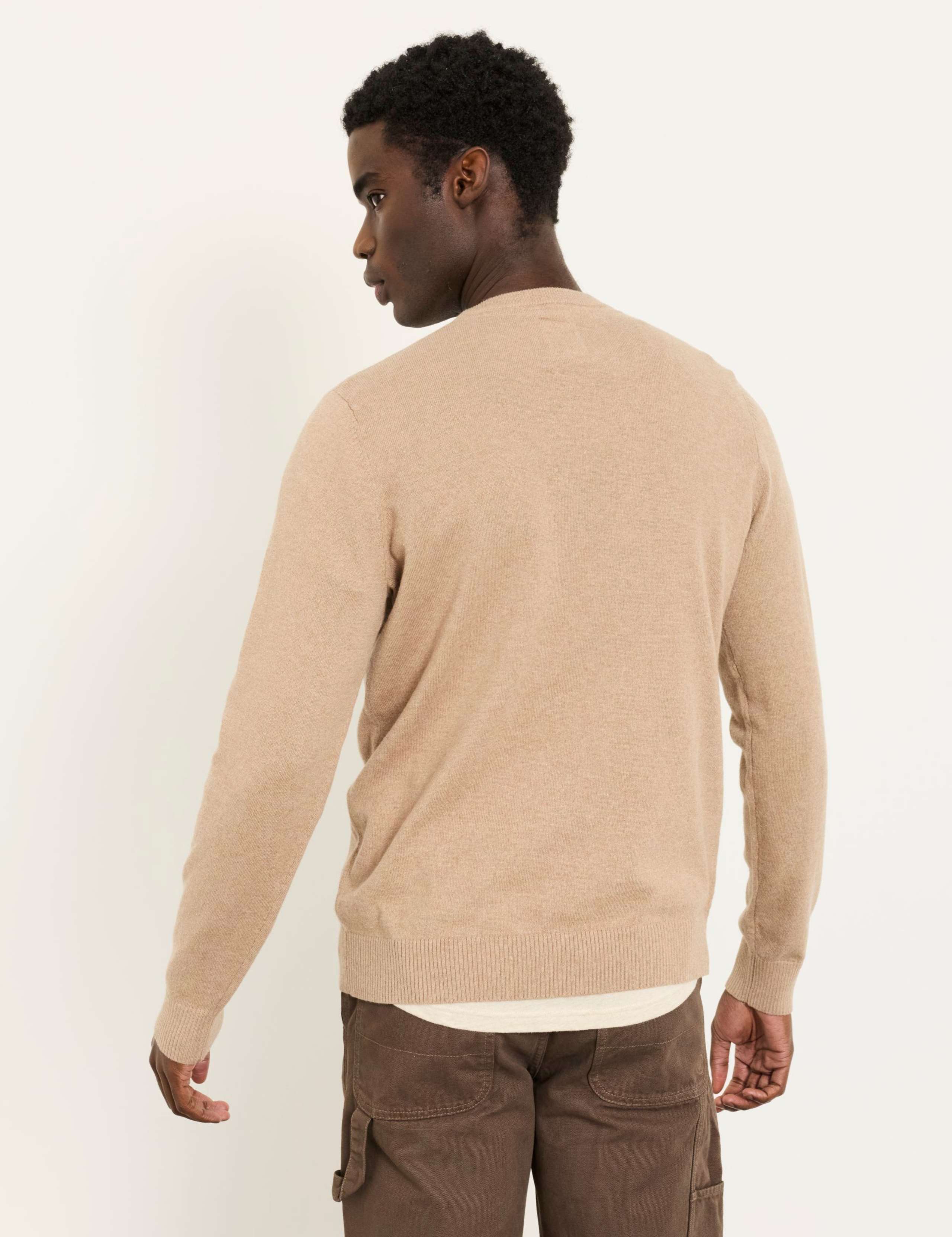 Cotton Rich Crew Neck Jumper with Cashmere 4 of 6