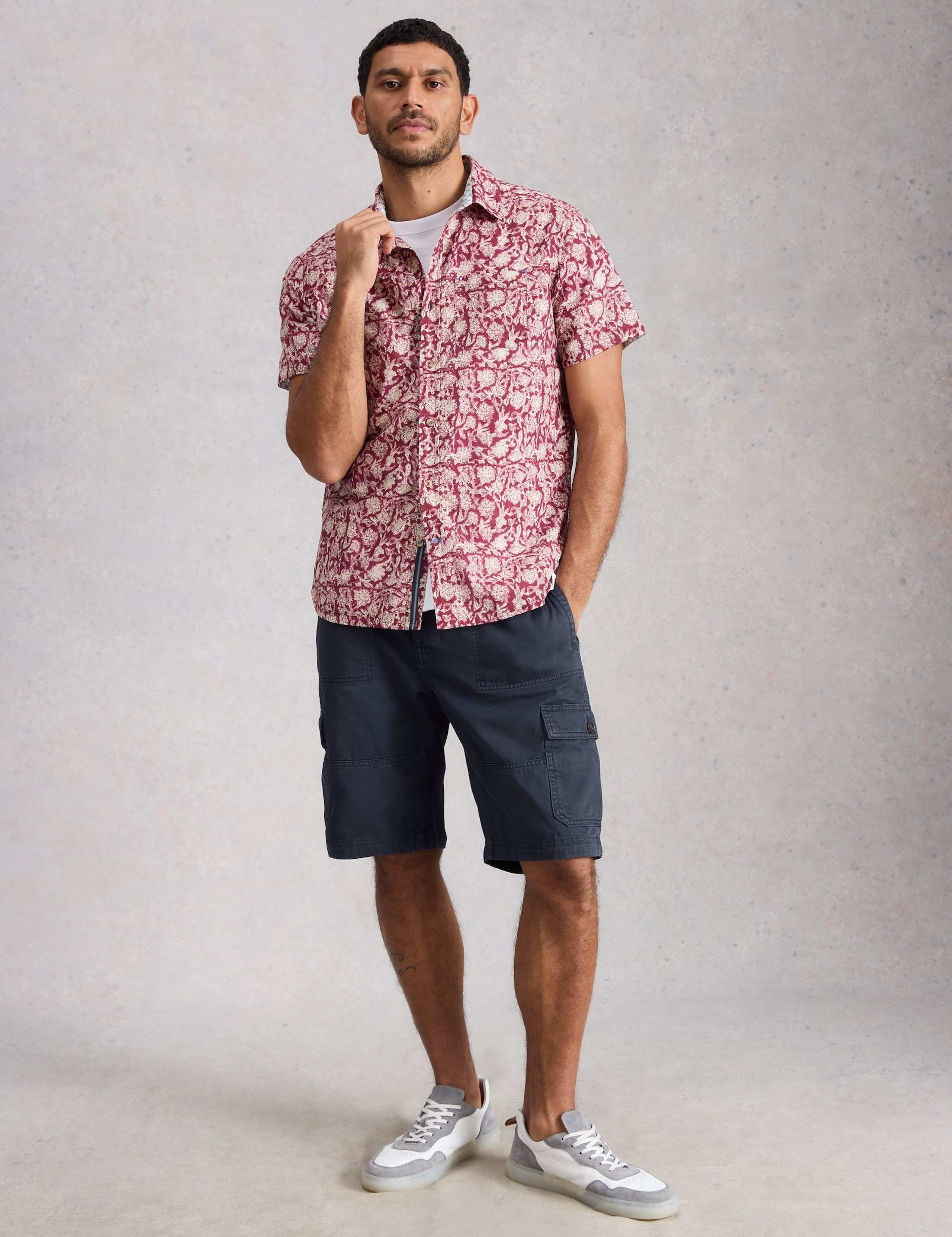 Regular Fit Pure Cotton Cargo Shorts 4 of 6